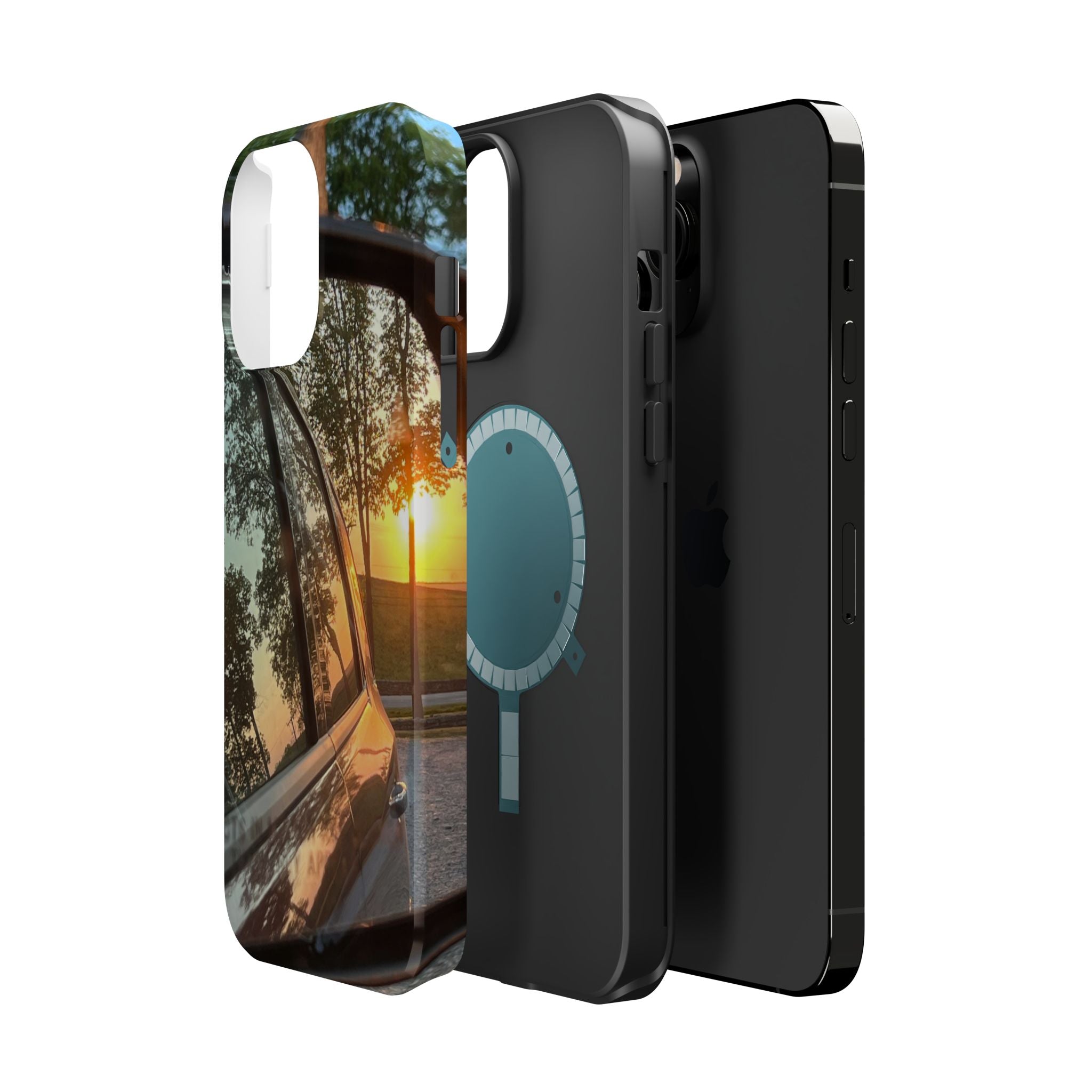 Phone Case — Sunset Reflection Magnetic Impact-Resistant Case