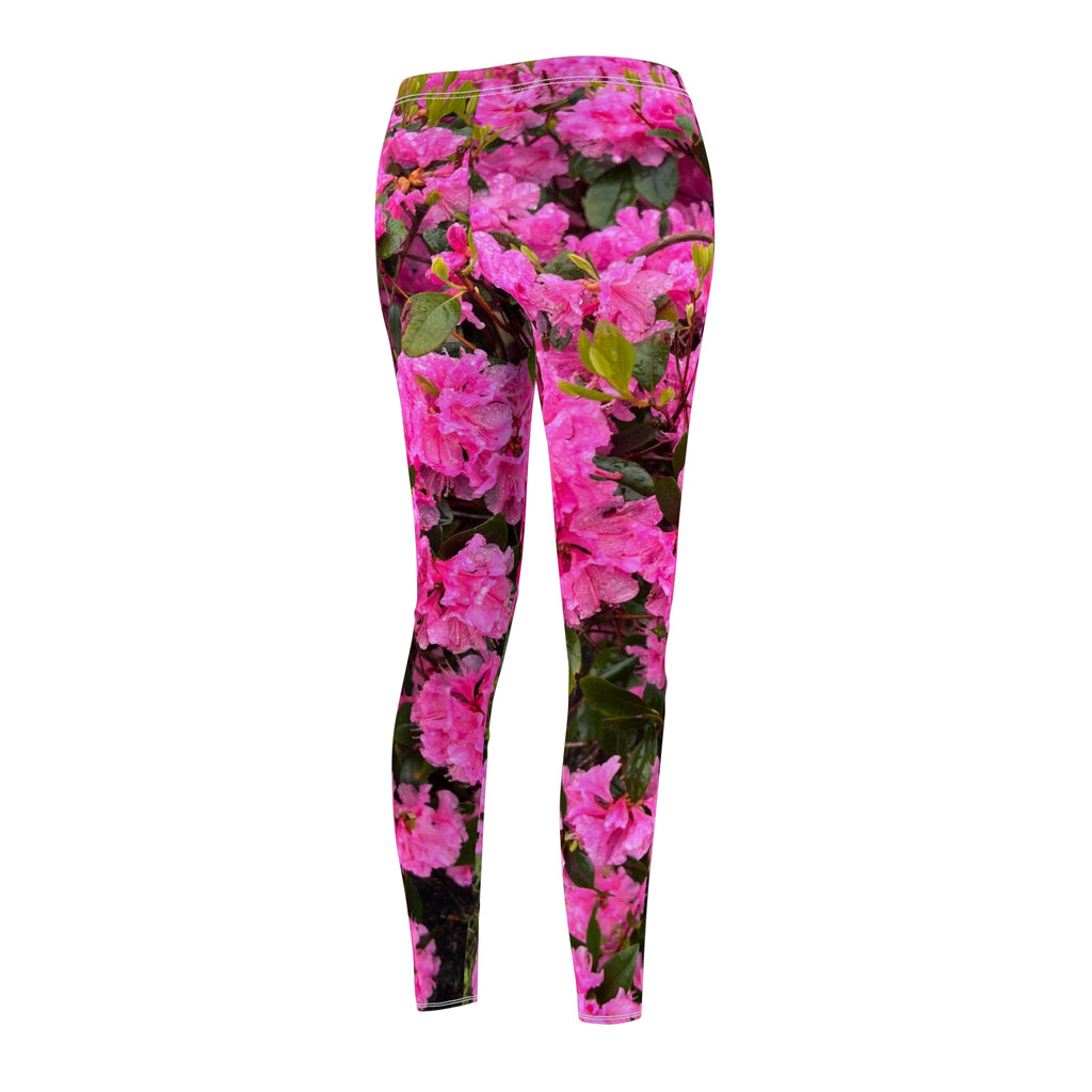 Floral Pink Azalea All-Over Print Leggings
