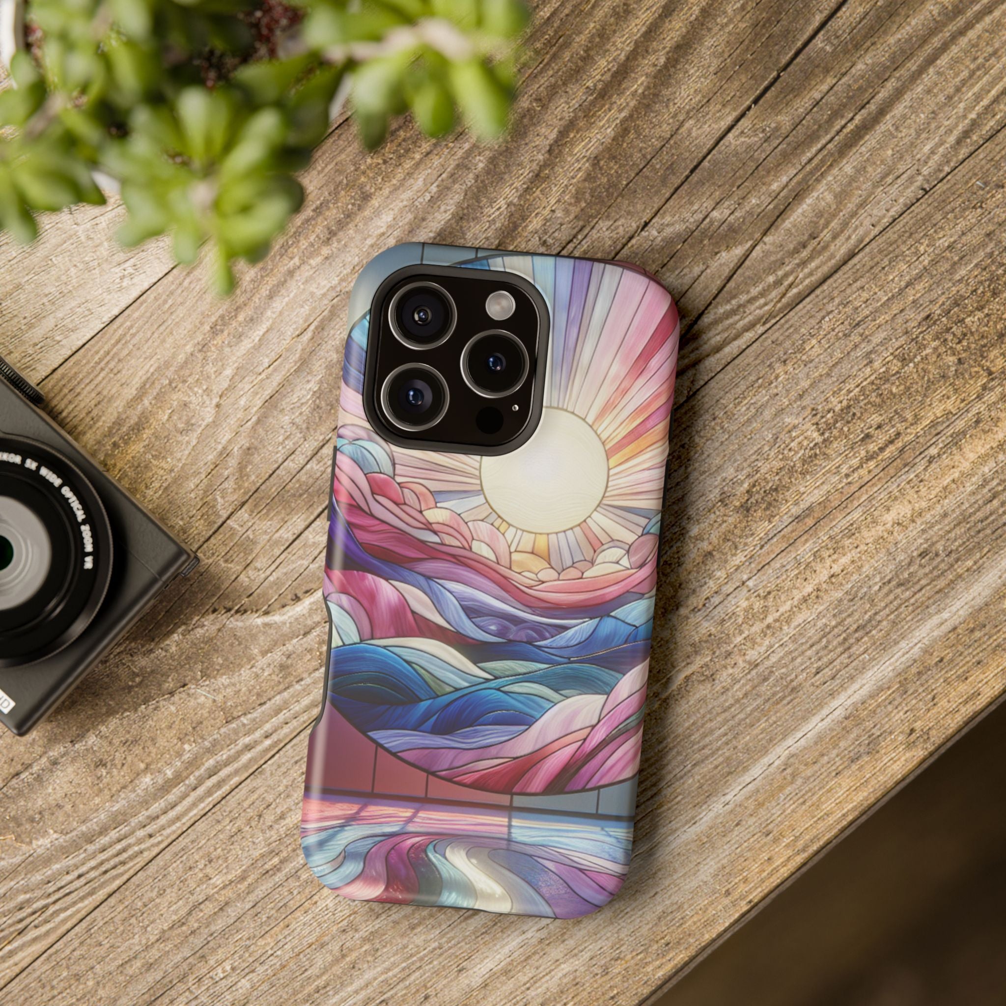 Magnet Tough Cases - Sunrise Stained Glass Design
