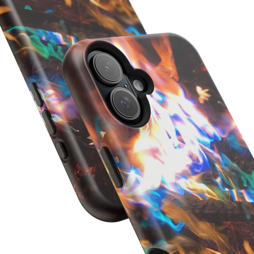 Aurora Flame Phone Case - Magnetic Impact-Resistant iPhone Cover