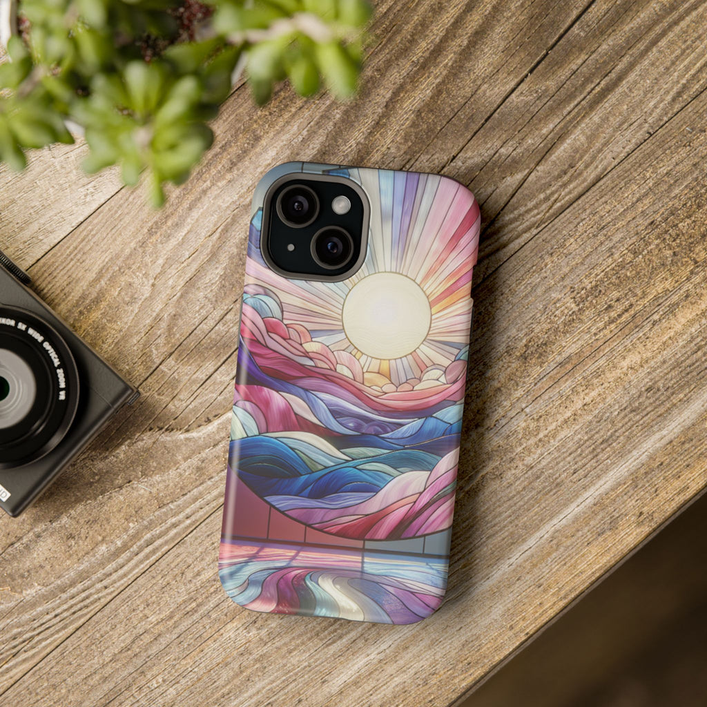 Magnet Tough Cases - Sunrise Stained Glass Design