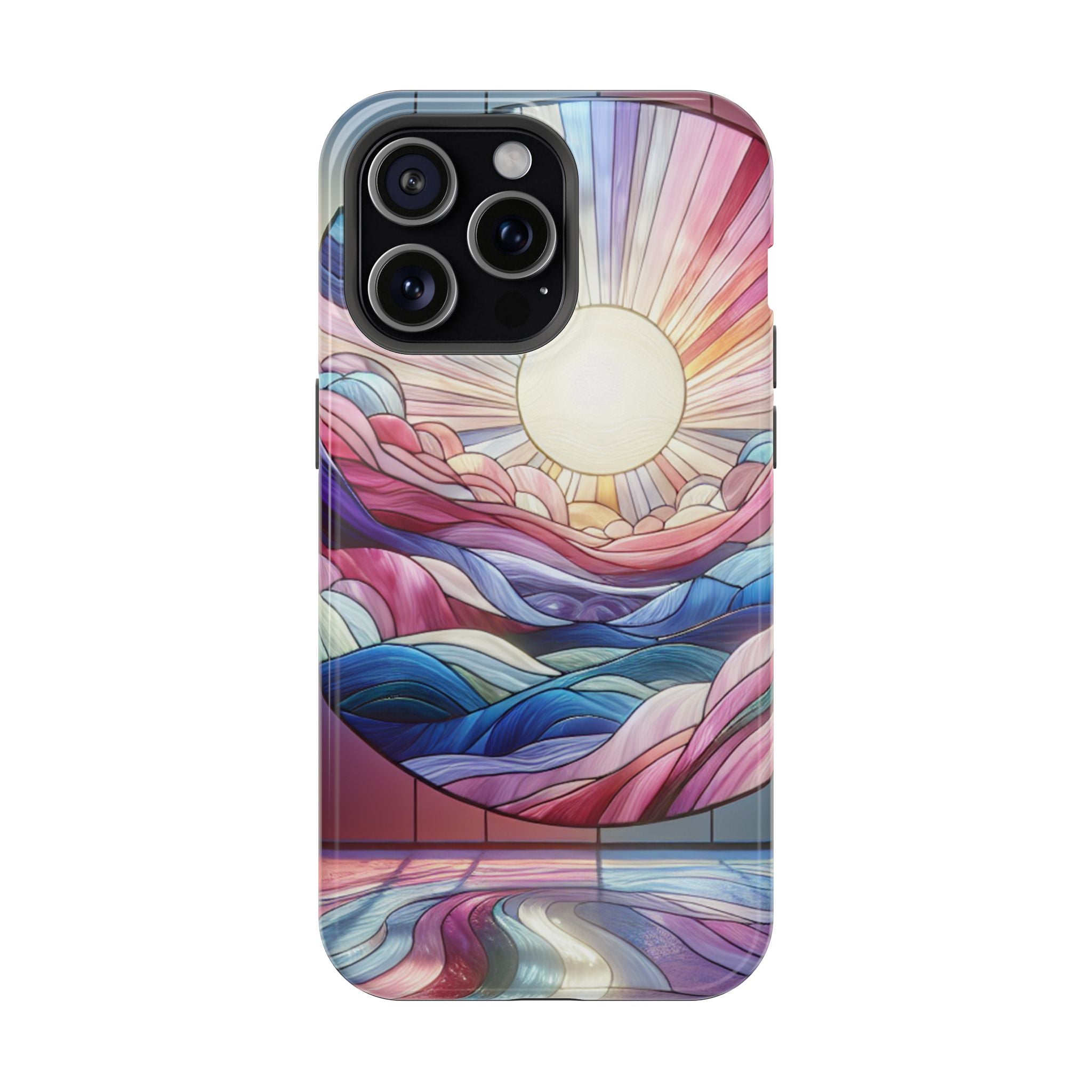 Magnet Tough Cases - Sunrise Stained Glass Design