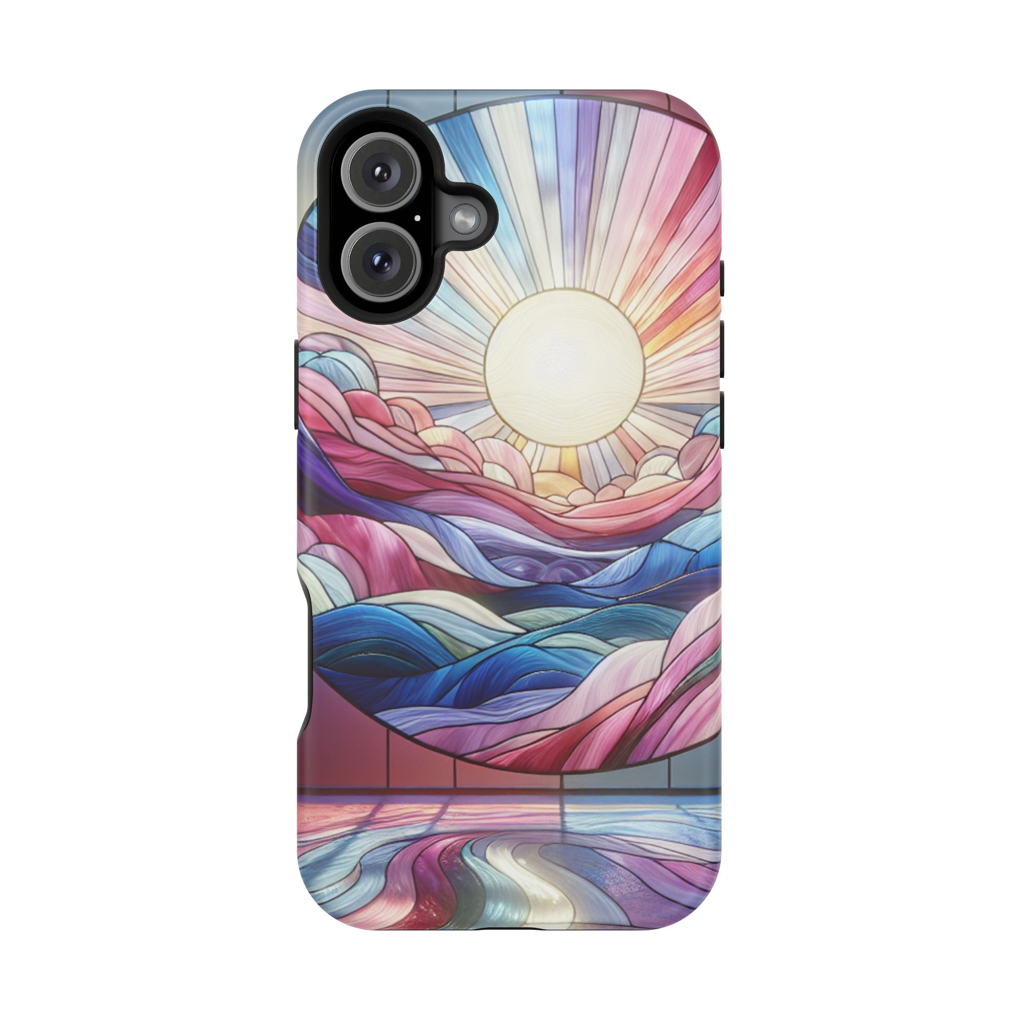 Magnet Tough Cases - Sunrise Stained Glass Design