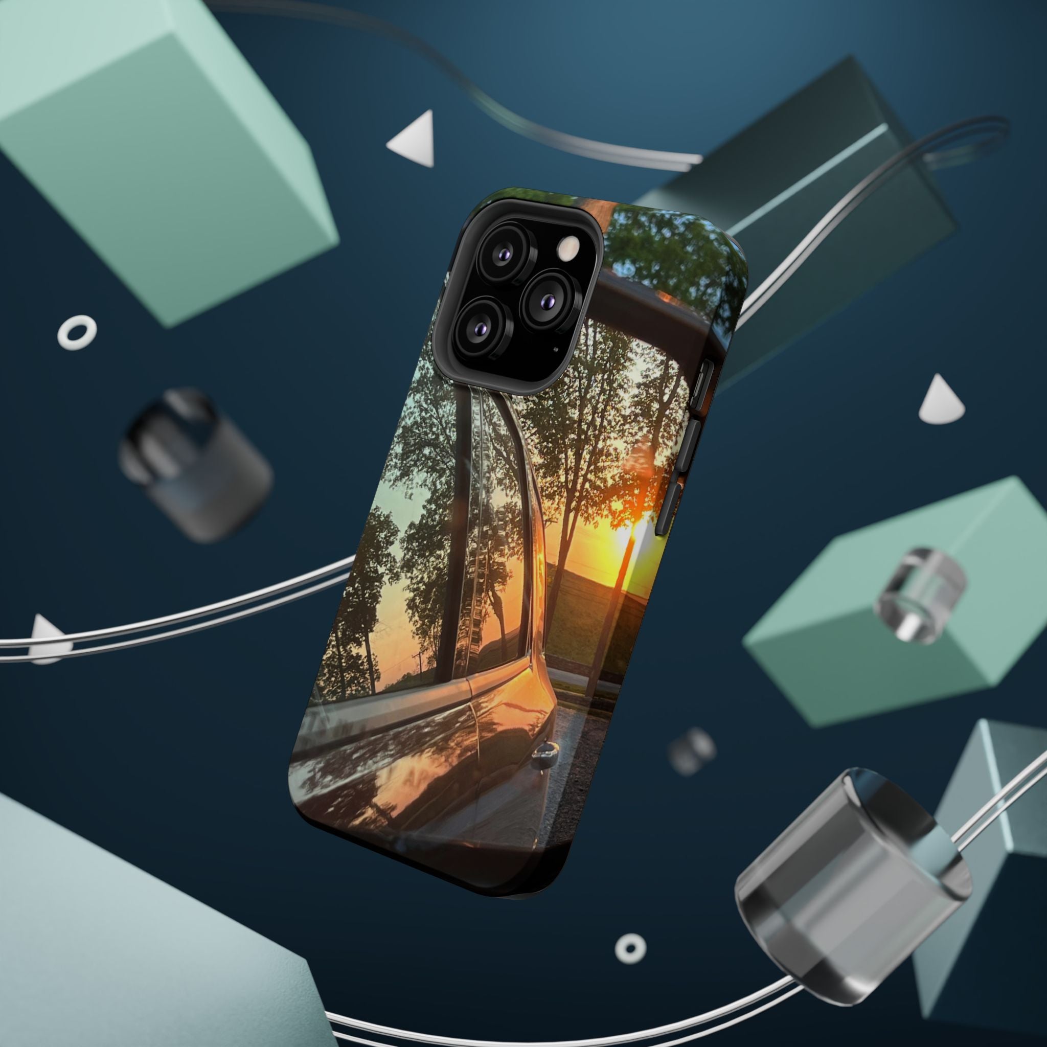 Phone Case — Sunset Reflection Magnetic Impact-Resistant Case