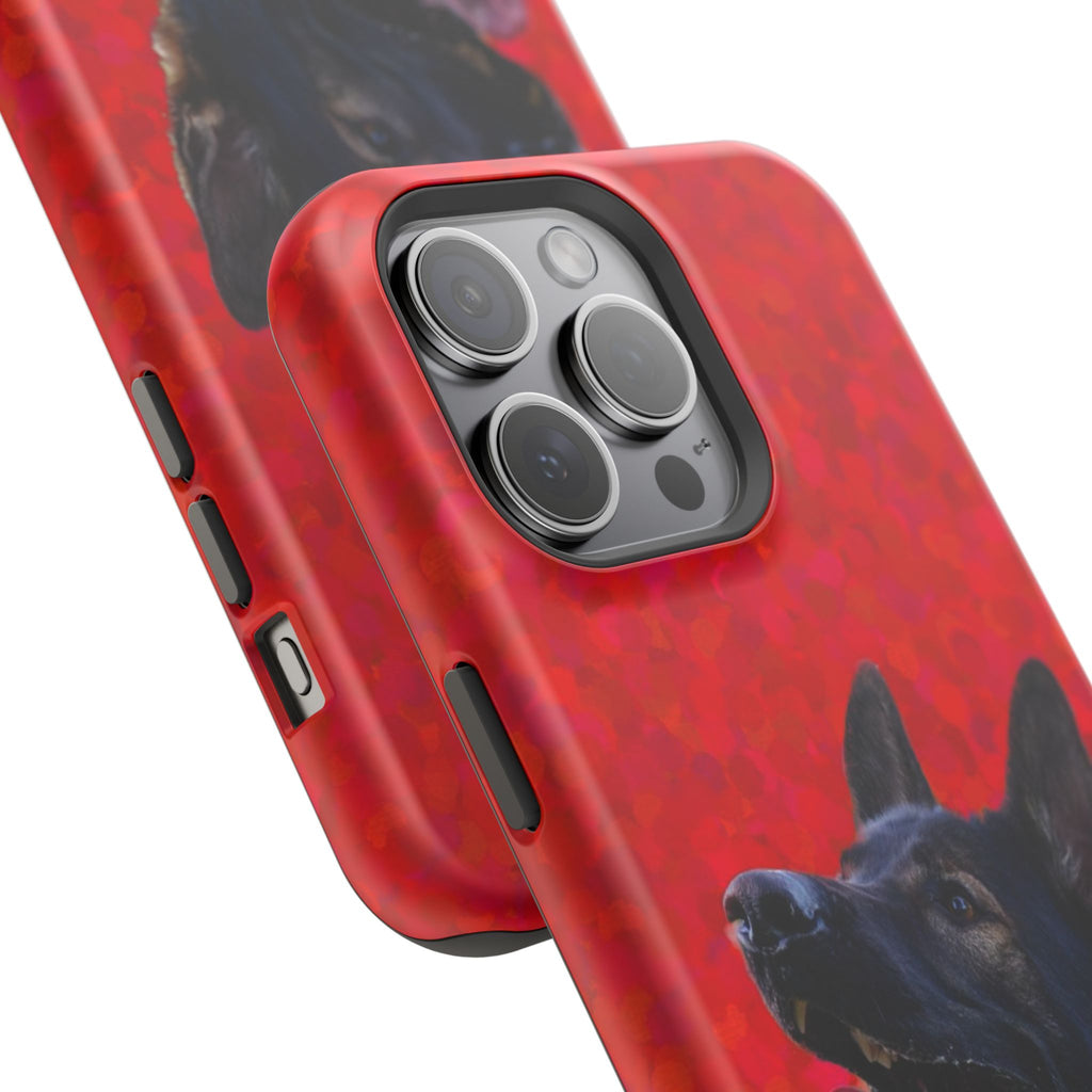 German Shepherd Portrait Magnetic Impact-Resistant Phone Case