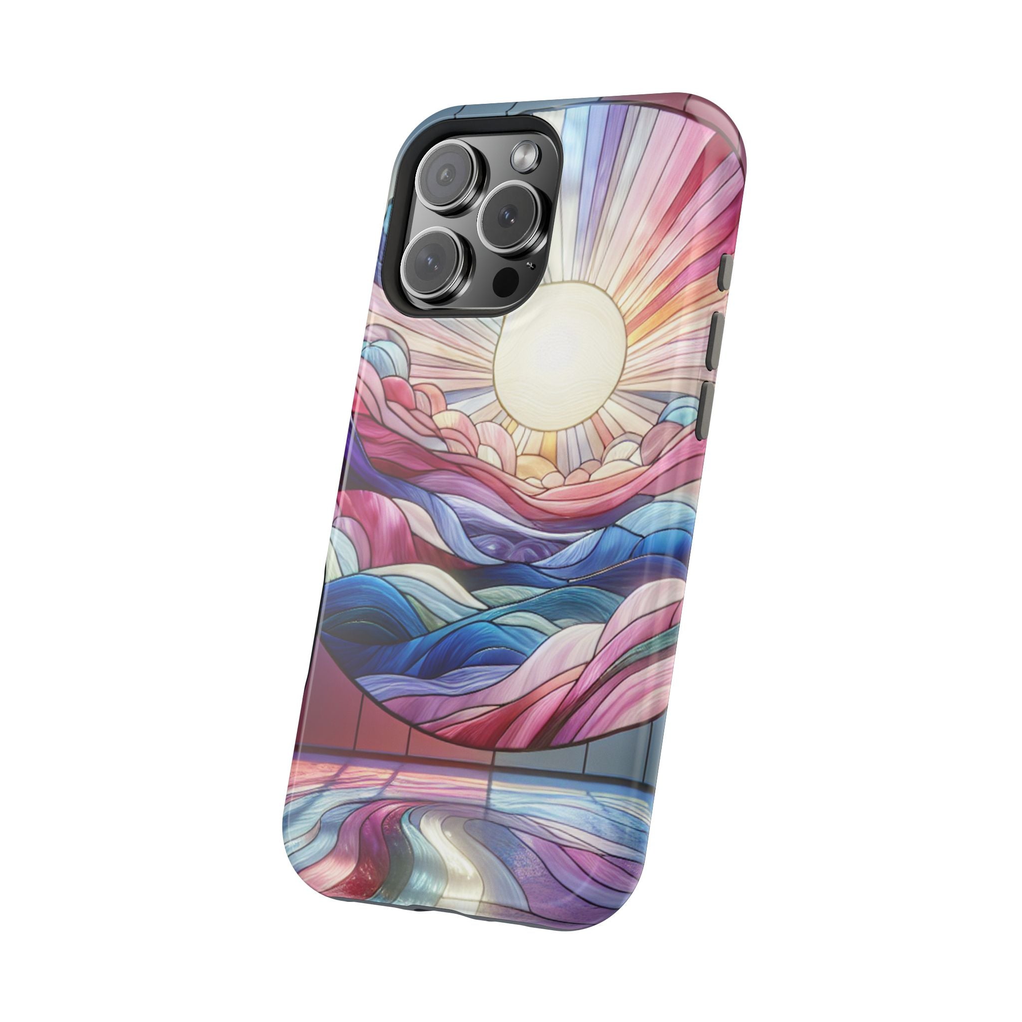 Magnet Tough Cases - Sunrise Stained Glass Design