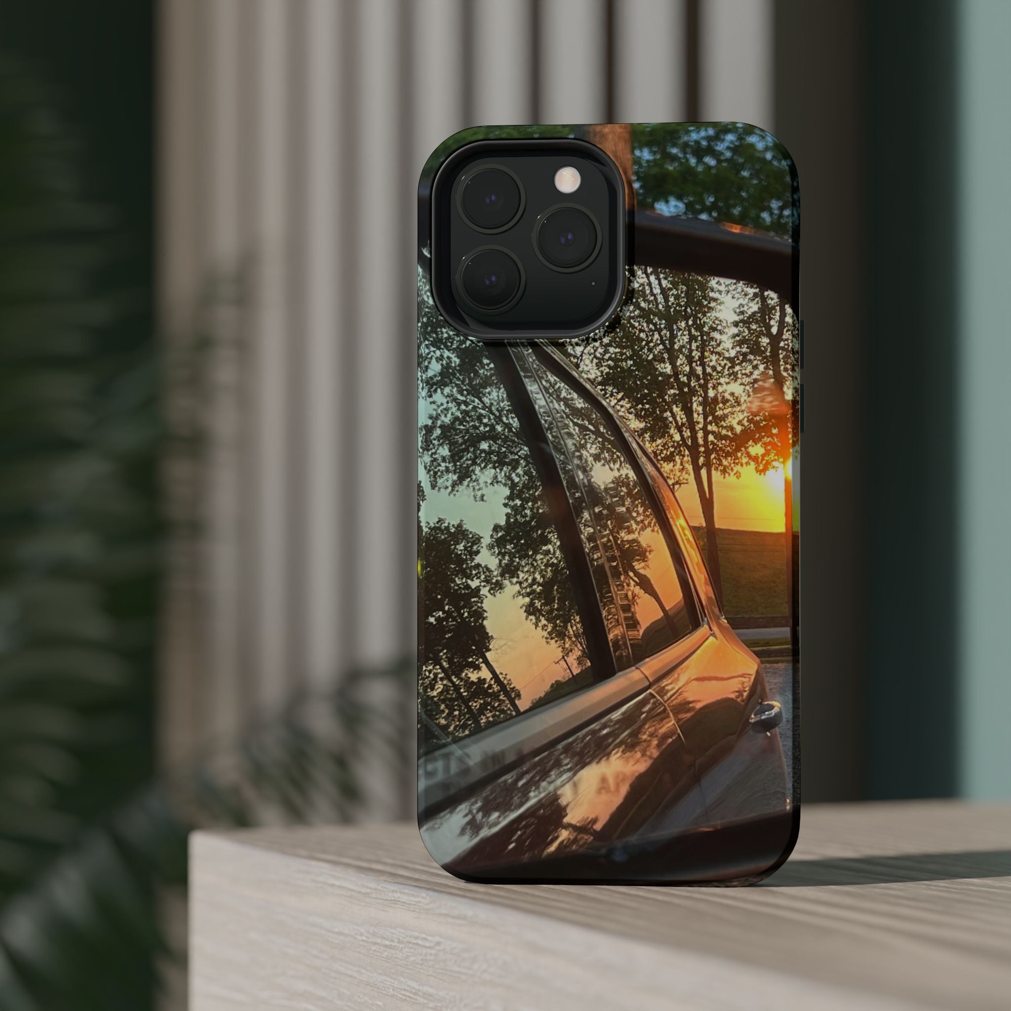 Phone Case — Sunset Reflection Magnetic Impact-Resistant Case