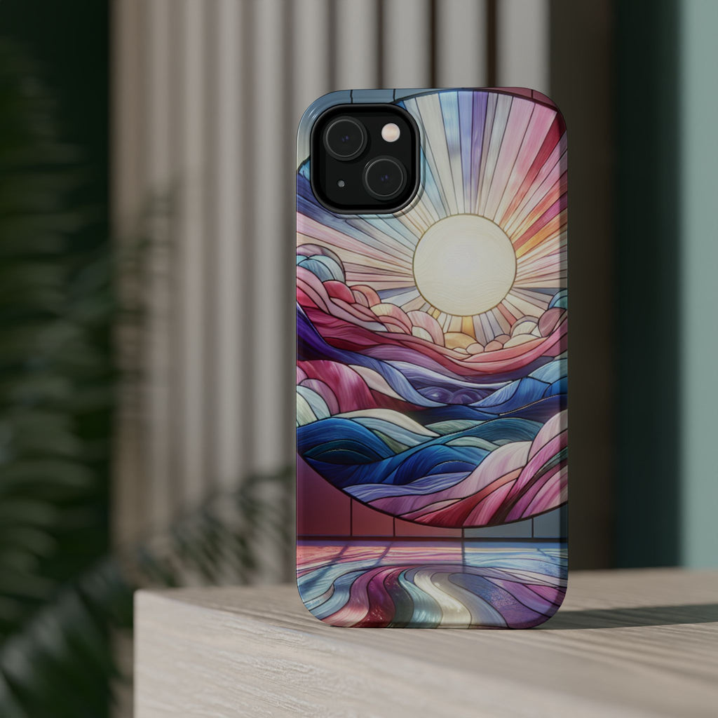 Magnet Tough Cases - Sunrise Stained Glass Design