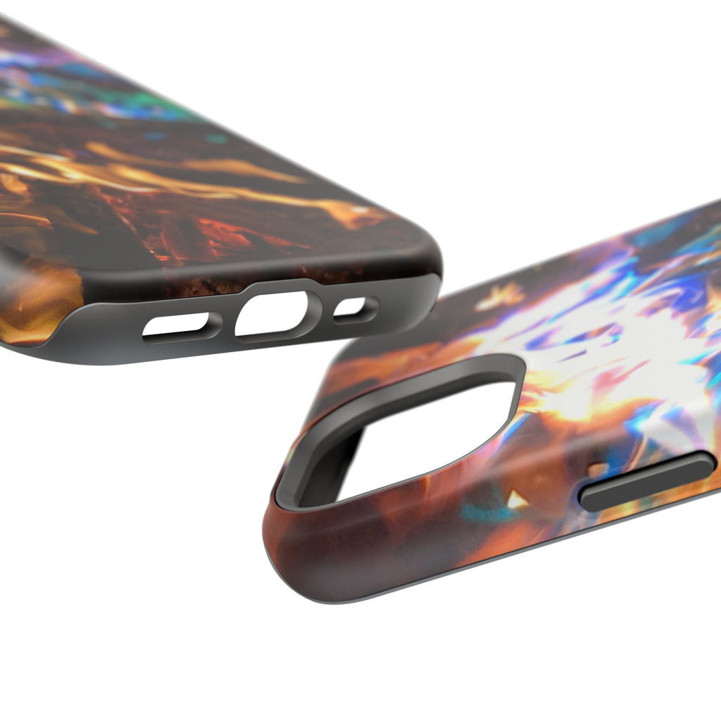 Aurora Flame Phone Case - Magnetic Impact-Resistant iPhone Cover