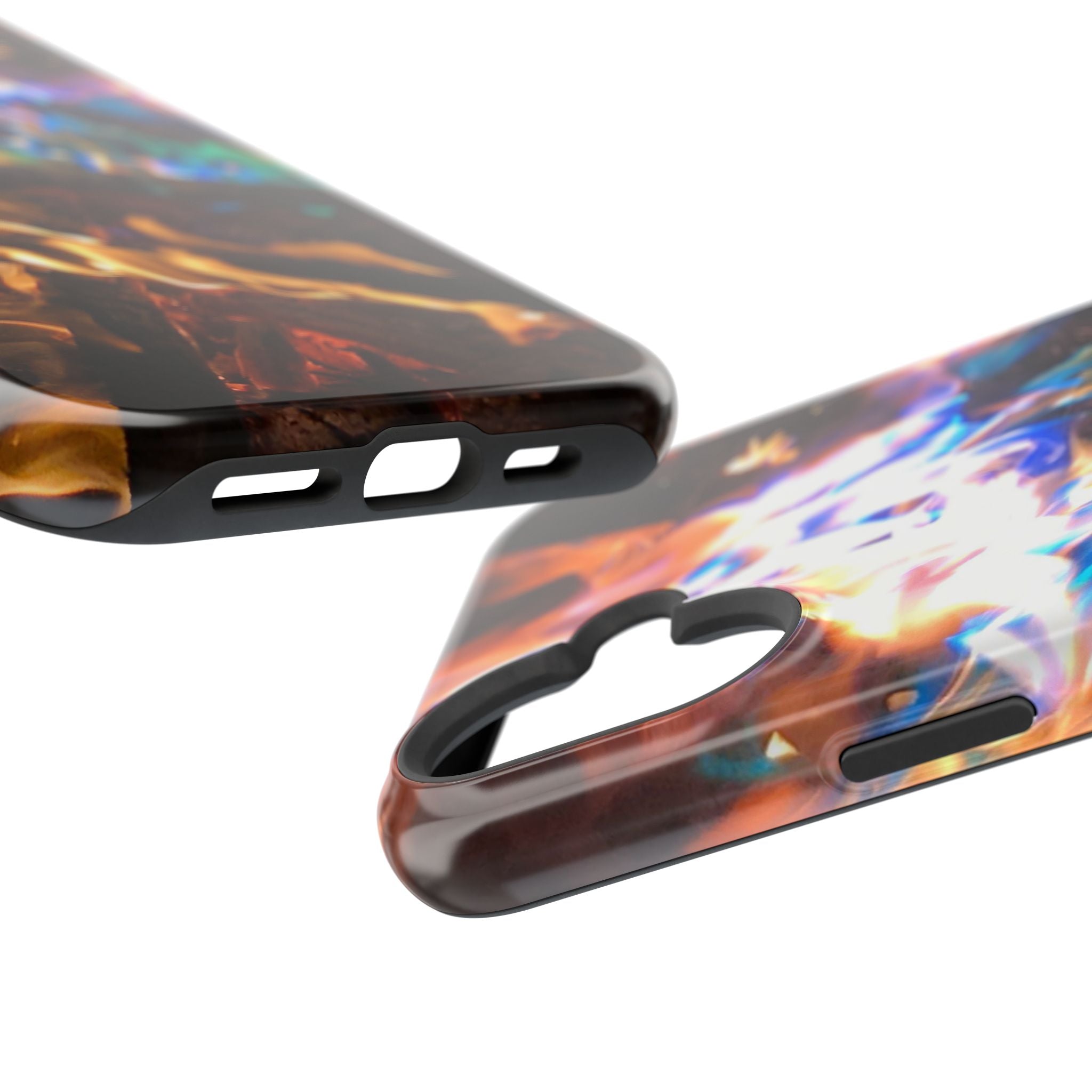 Aurora Flame Phone Case - Magnetic Impact-Resistant iPhone Cover