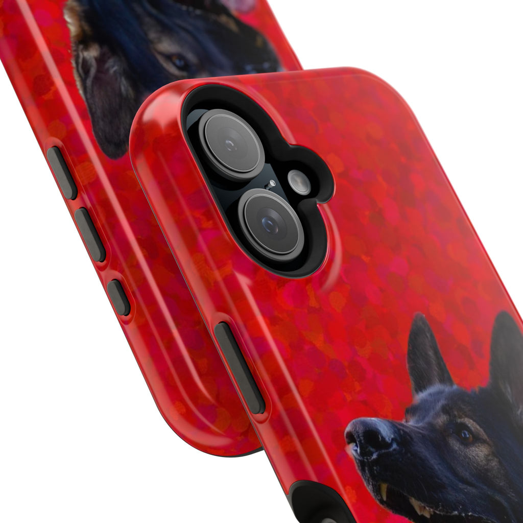 German Shepherd Portrait Magnetic Impact-Resistant Phone Case