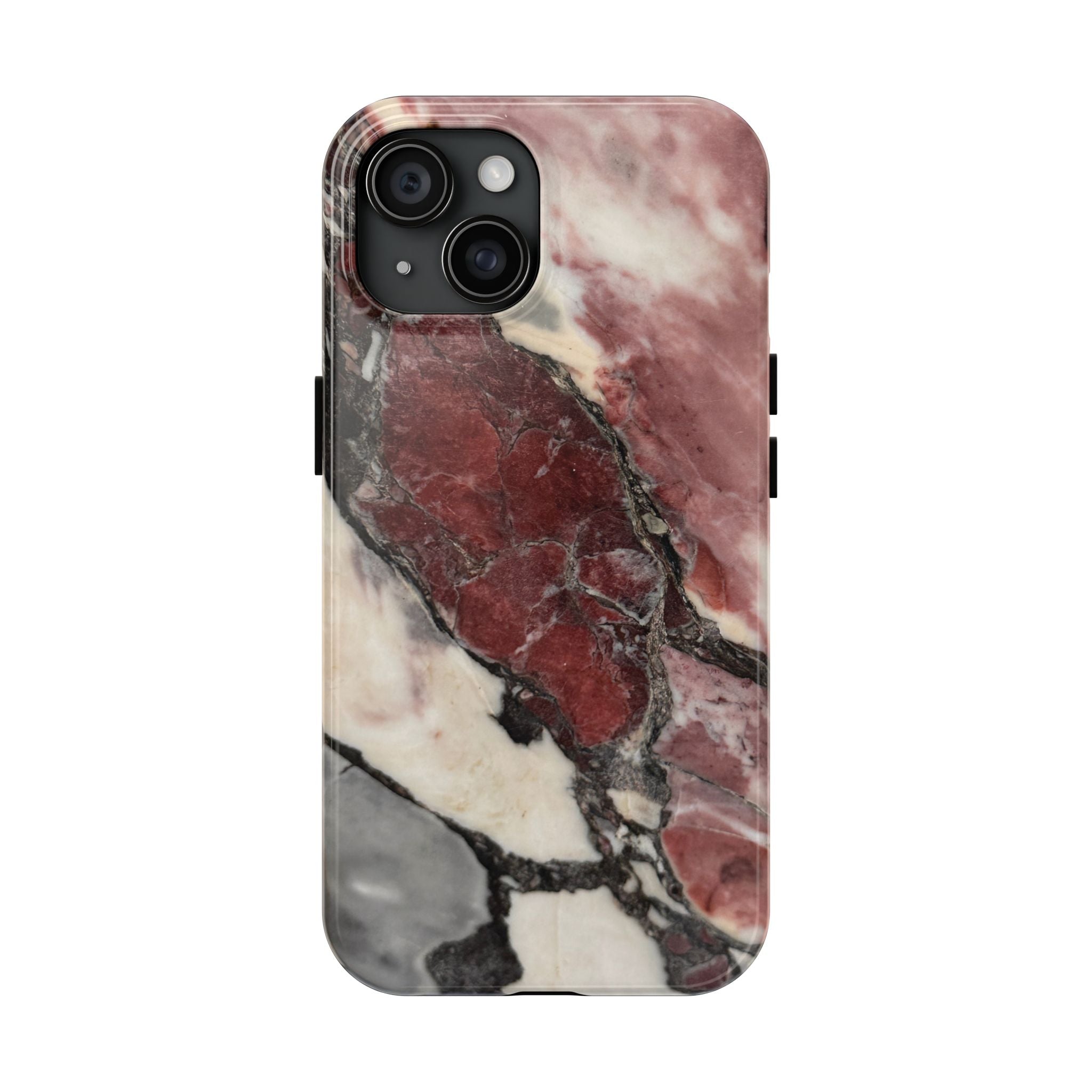Red Marble Tough Phone Case — Protective Designer Phone Cover