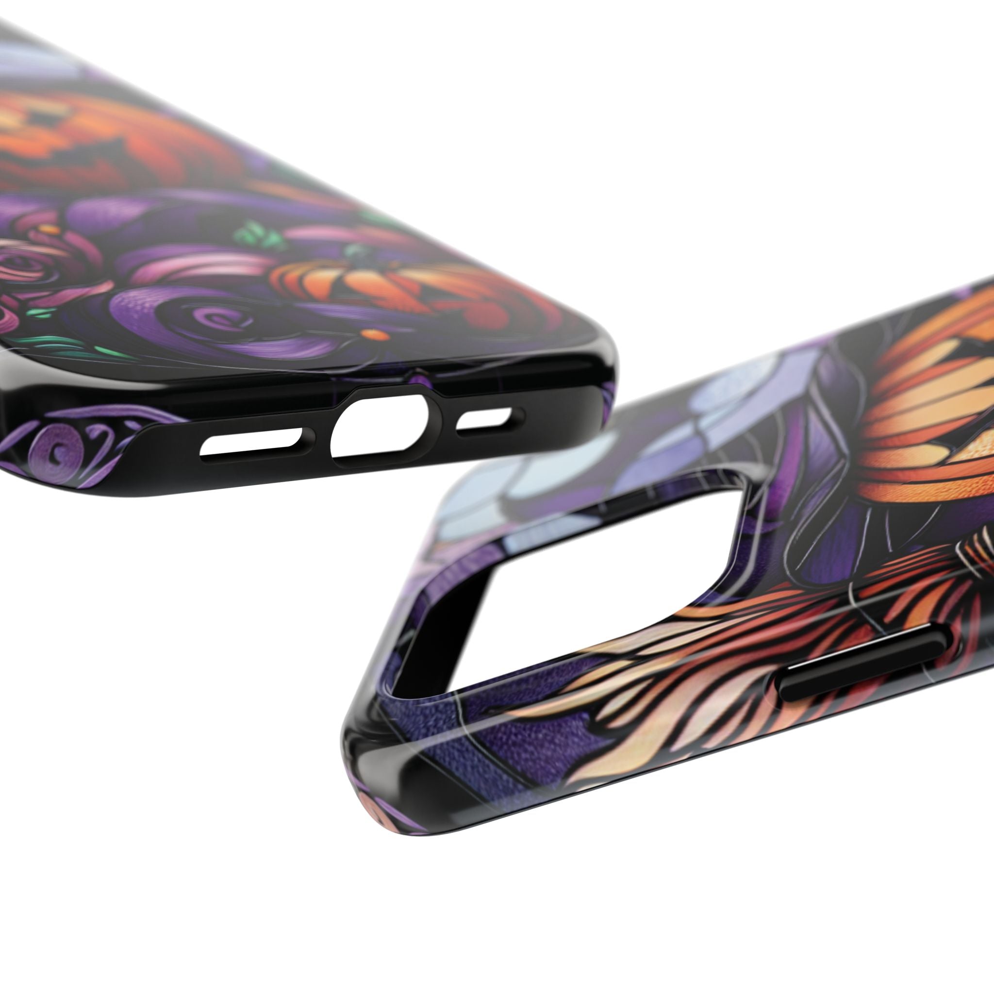 Halloween Jack-O'-Lantern Tough Phone Case — Spooky Pumpkin Witch Hat Design
