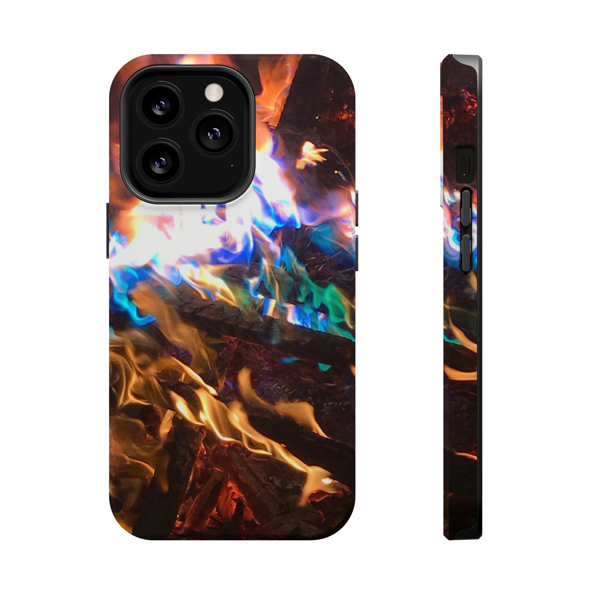 Aurora Flame Phone Case - Magnetic Impact-Resistant iPhone Cover
