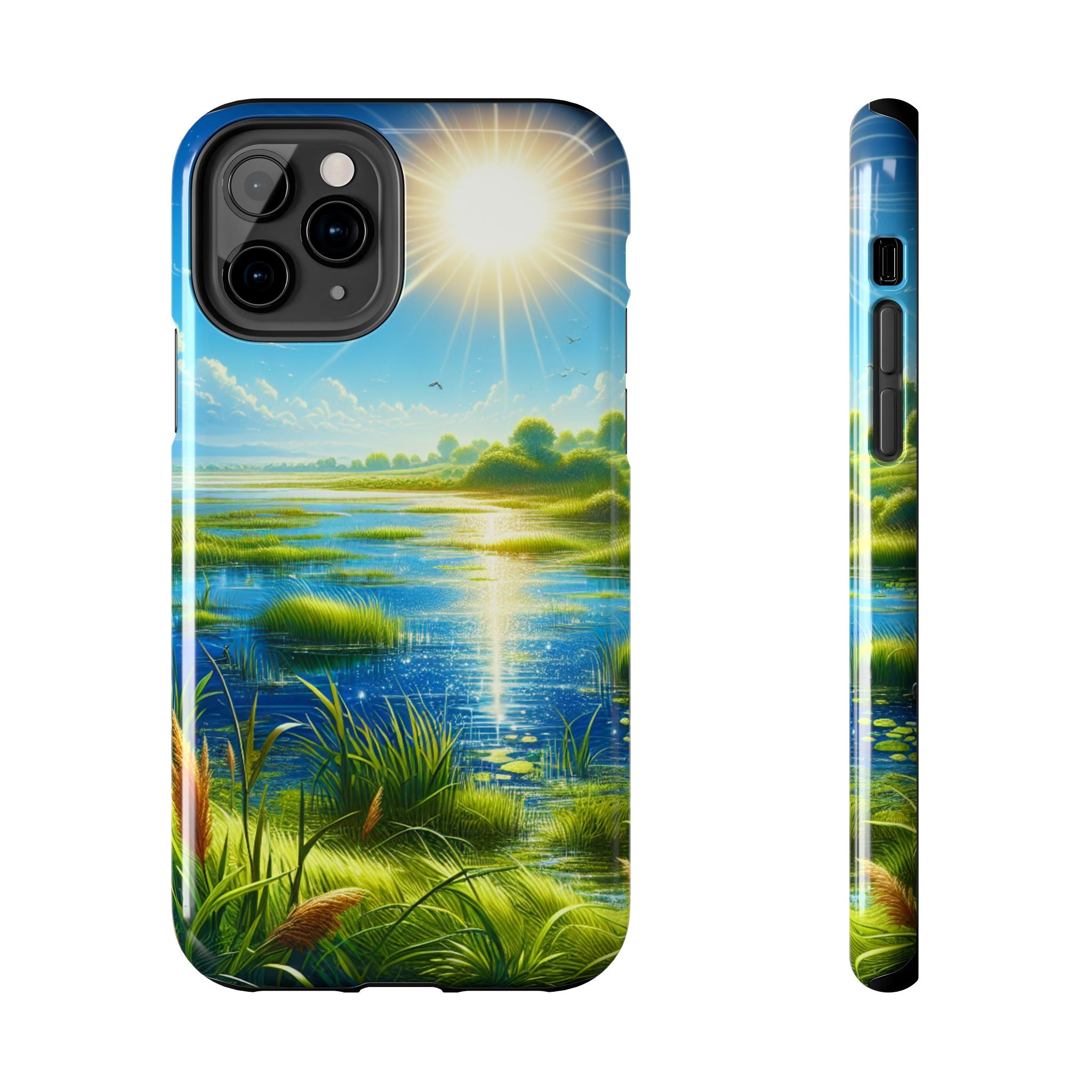 Nature-Inspired Tough Phone Cases - Vibrant Landscape Design, Eco-Friendly Protective Cover, Gift for Nature Lovers, Spring Decor, [...]