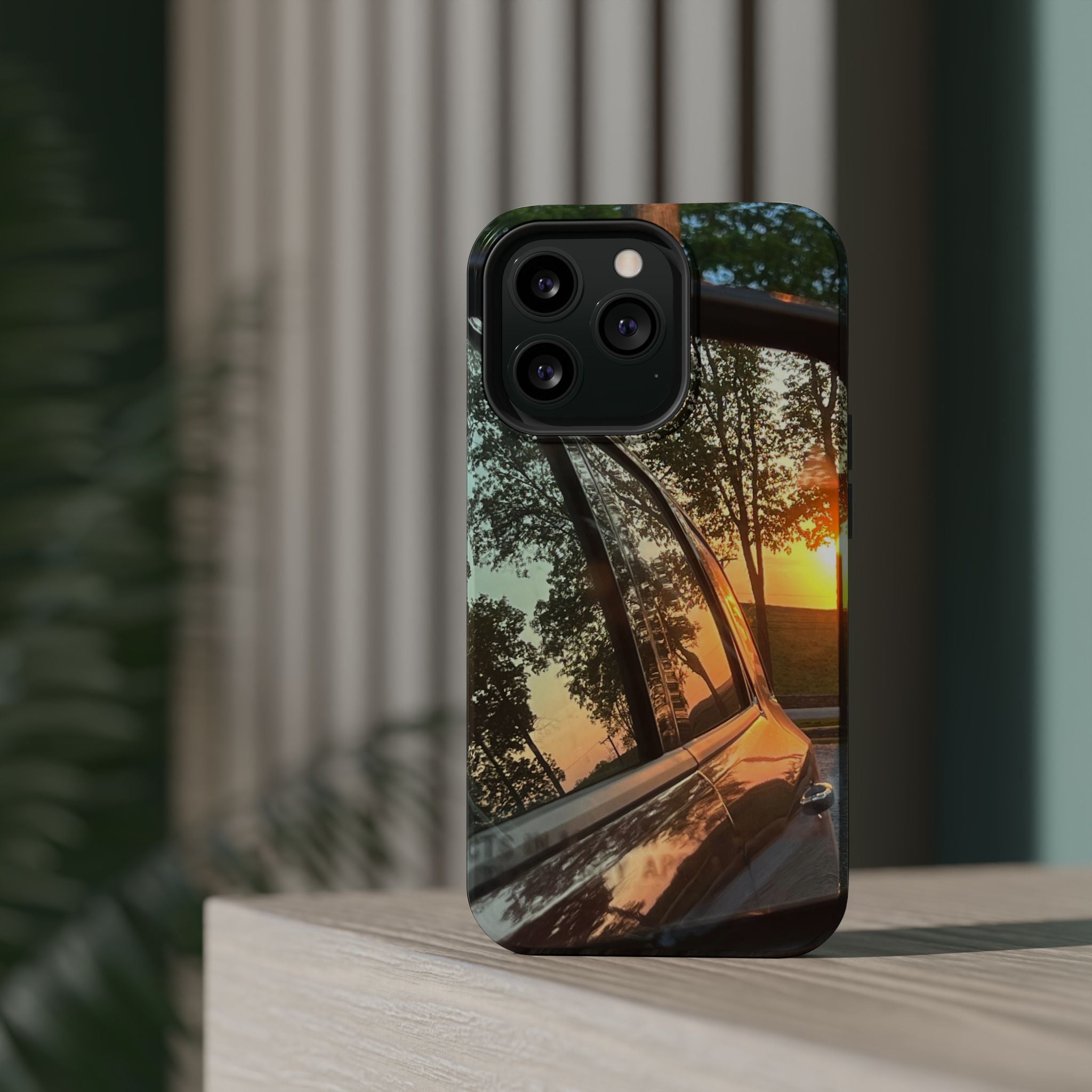 Phone Case — Sunset Reflection Magnetic Impact-Resistant Case