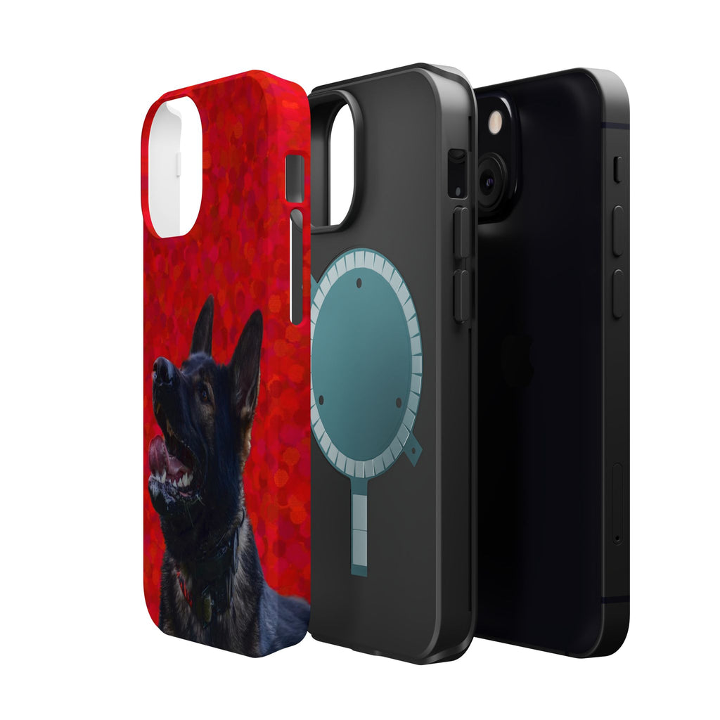 German Shepherd Portrait Magnetic Impact-Resistant Phone Case