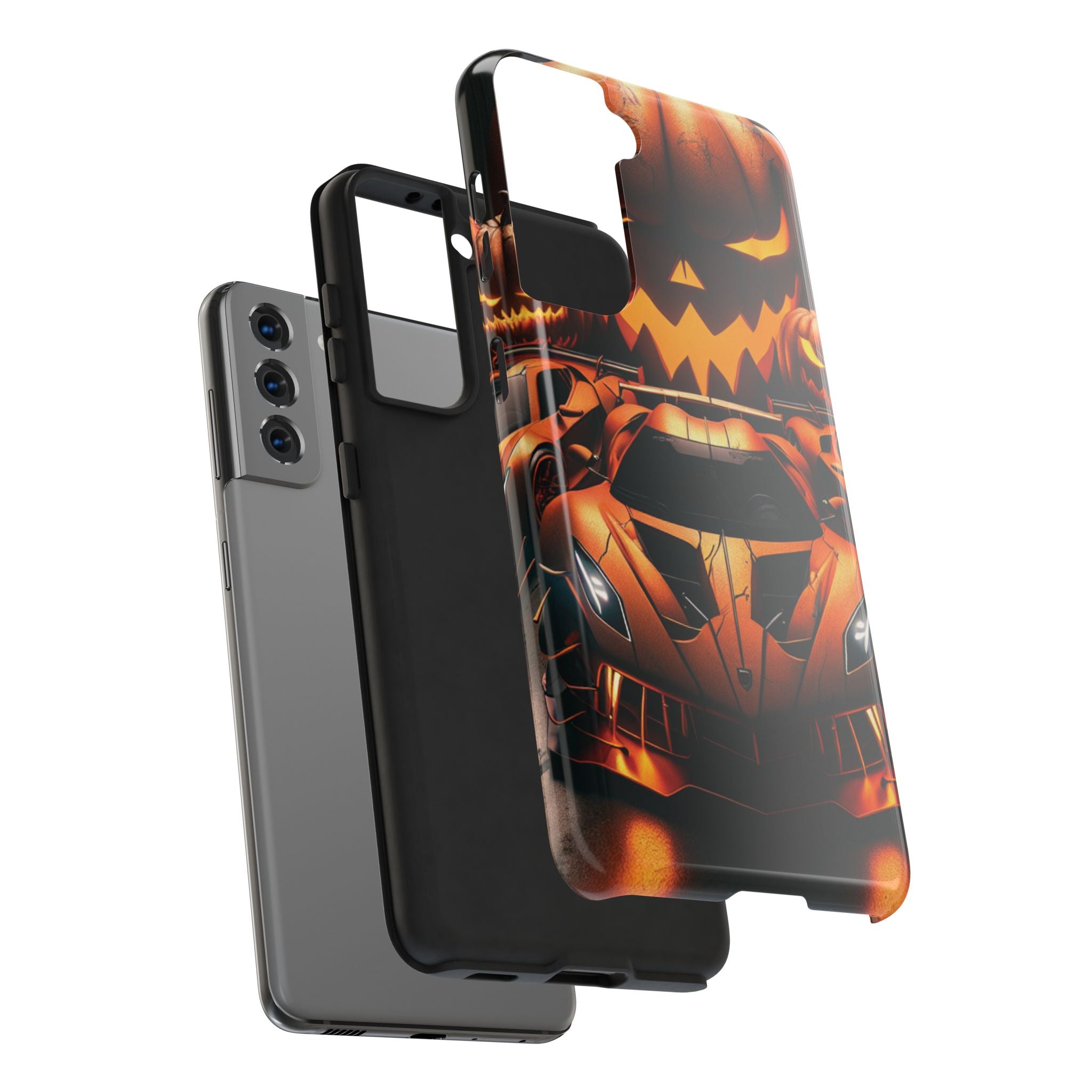 Halloween Supercar Tough Phone Case — Pumpkin Jack-O'-Lantern Design