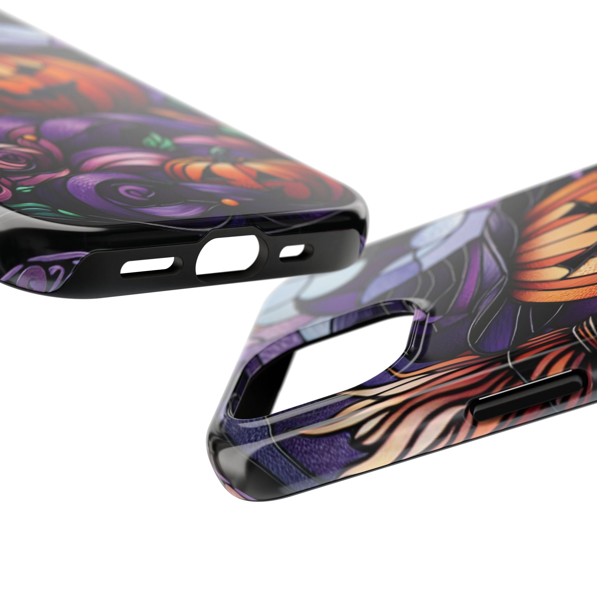 Halloween Jack-O'-Lantern Tough Phone Case — Spooky Pumpkin Witch Hat Design