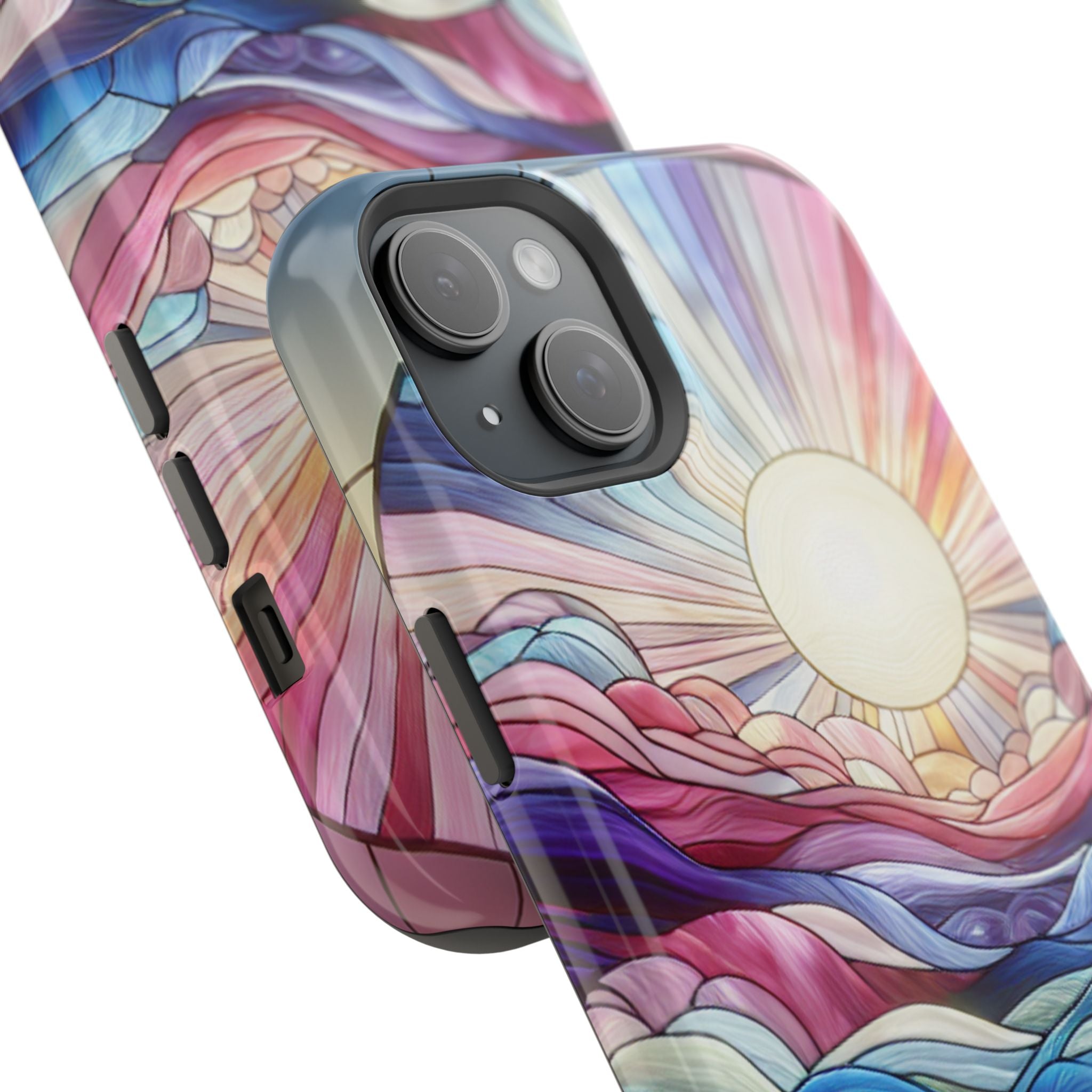 Magnet Tough Cases - Sunrise Stained Glass Design