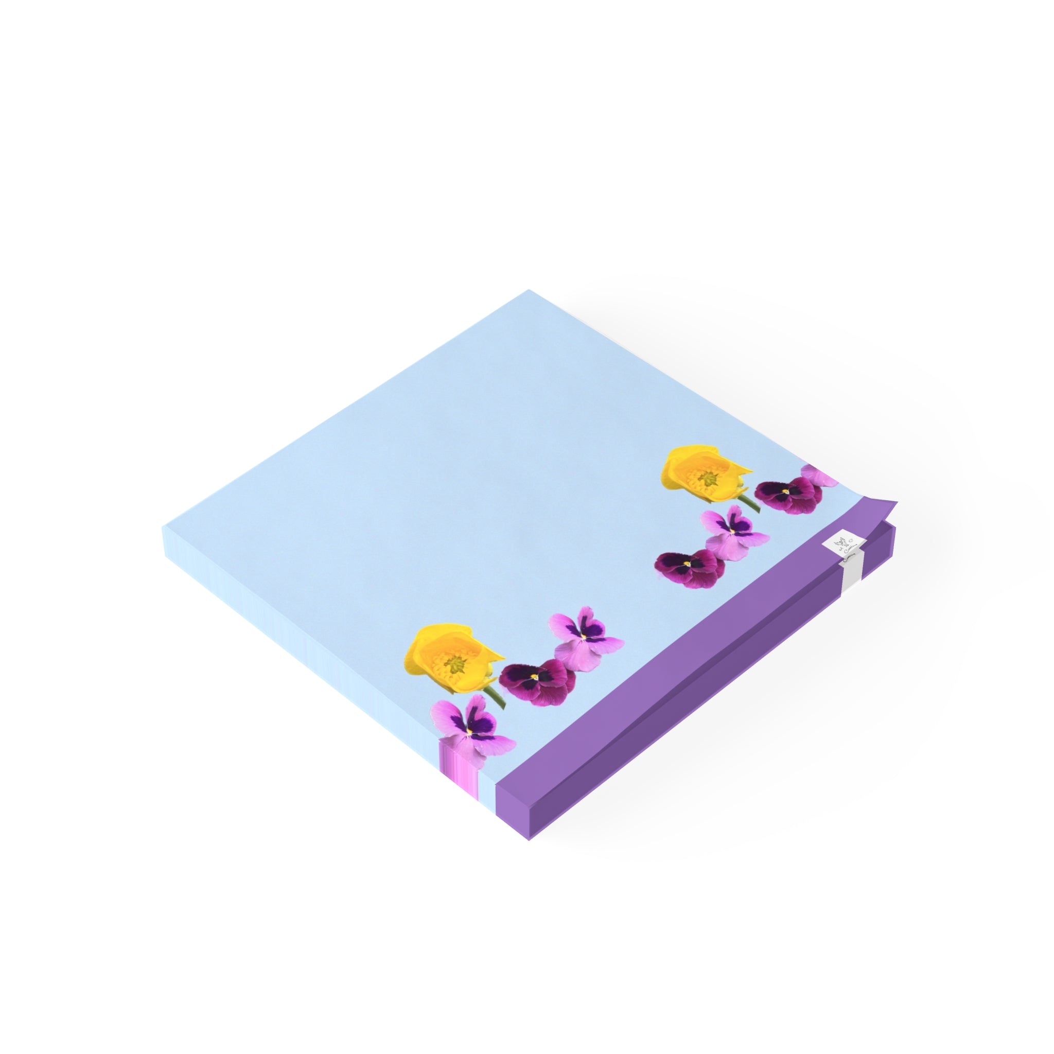 Spring Time Flowers Blue Post-it® Note Pads