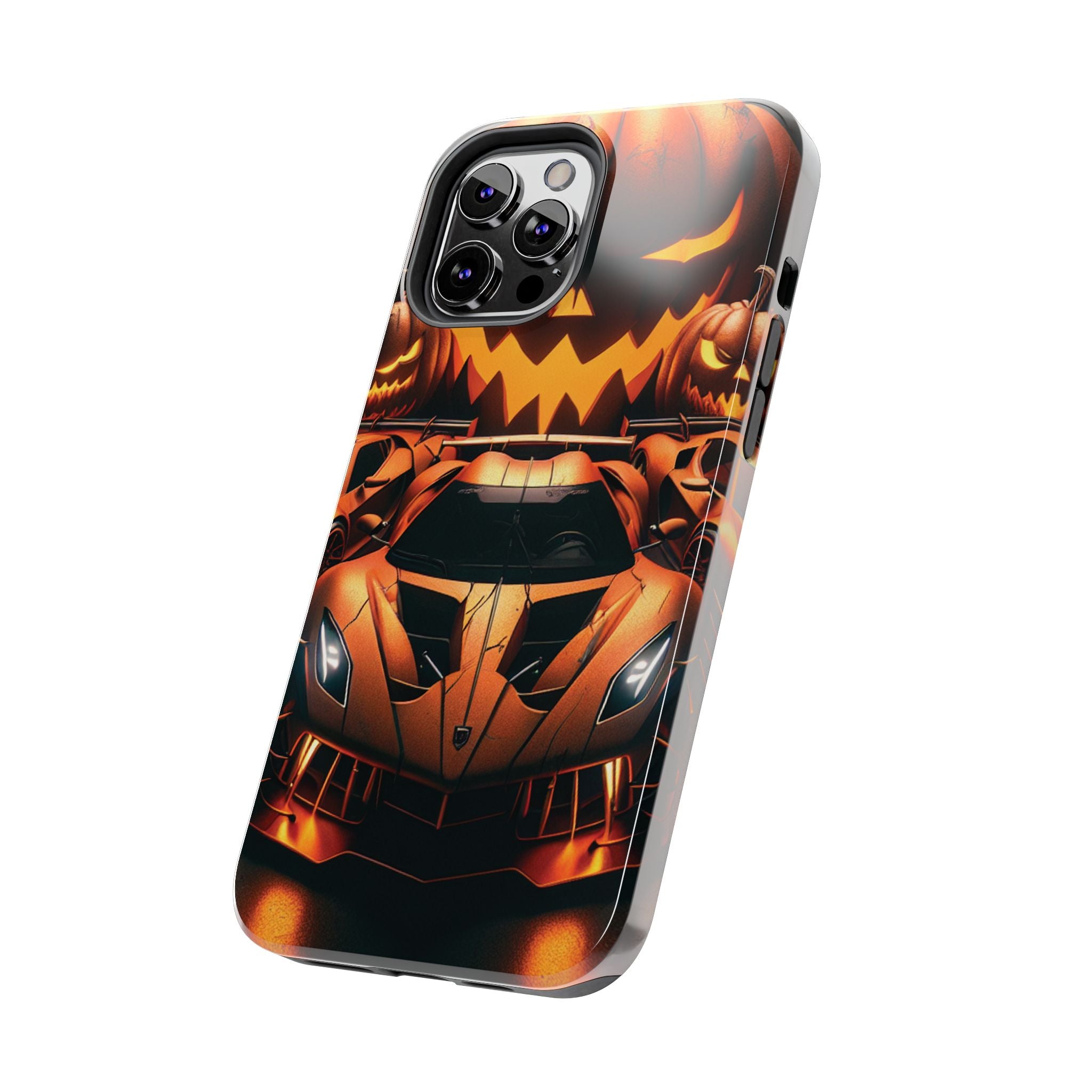 Halloween Supercar Tough Phone Case — Pumpkin Jack-O'-Lantern Design