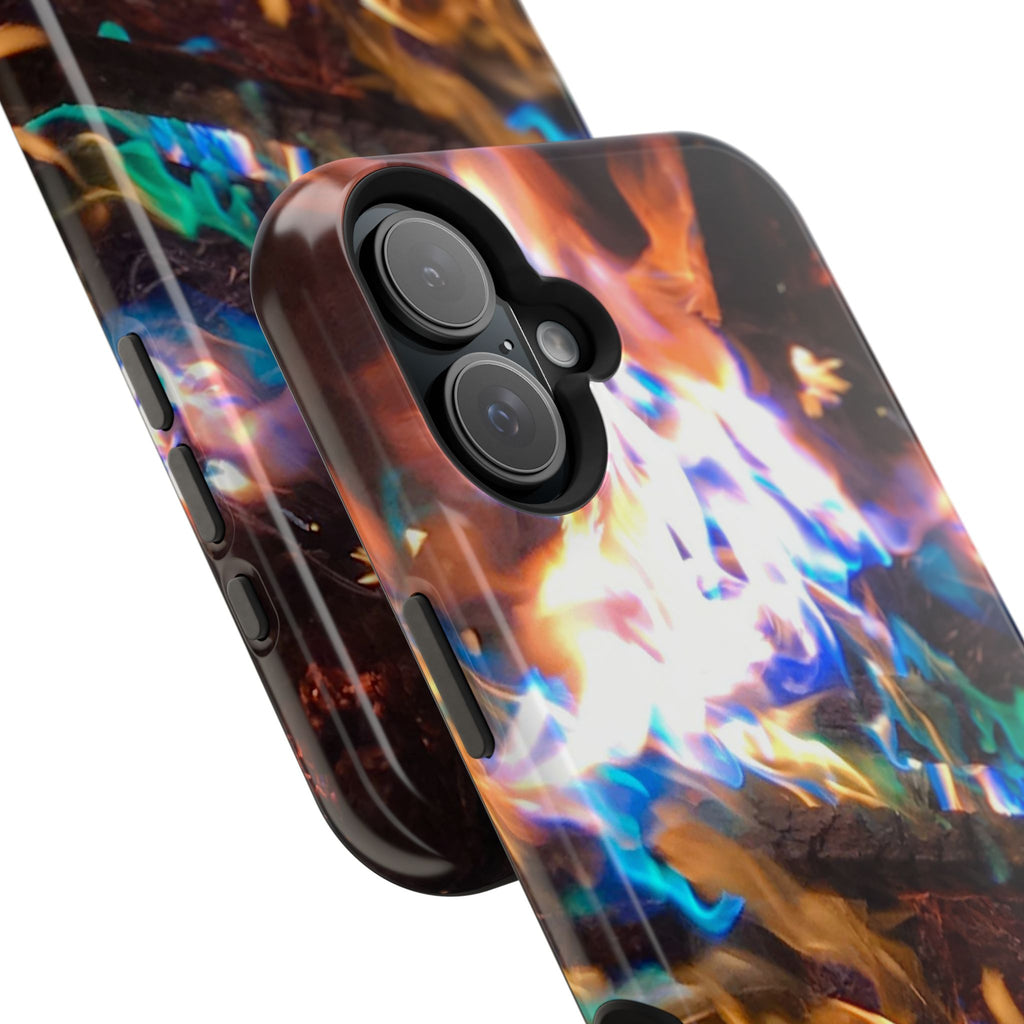 Aurora Flame Phone Case - Magnetic Impact-Resistant iPhone Cover