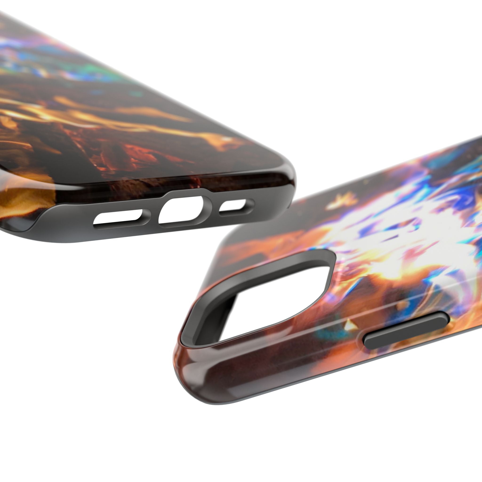Aurora Flame Phone Case - Magnetic Impact-Resistant iPhone Cover