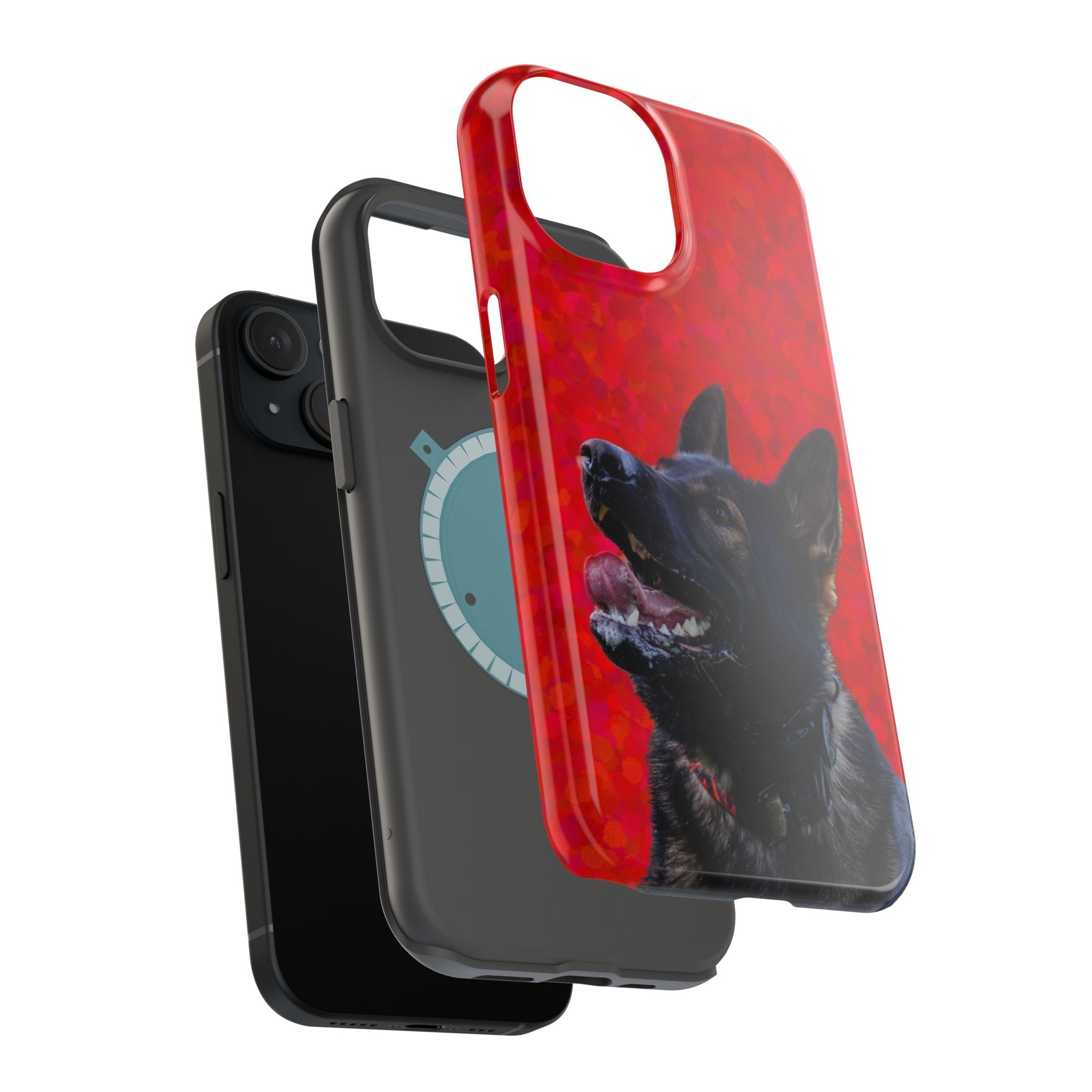 German Shepherd Portrait Magnetic Impact-Resistant Phone Case