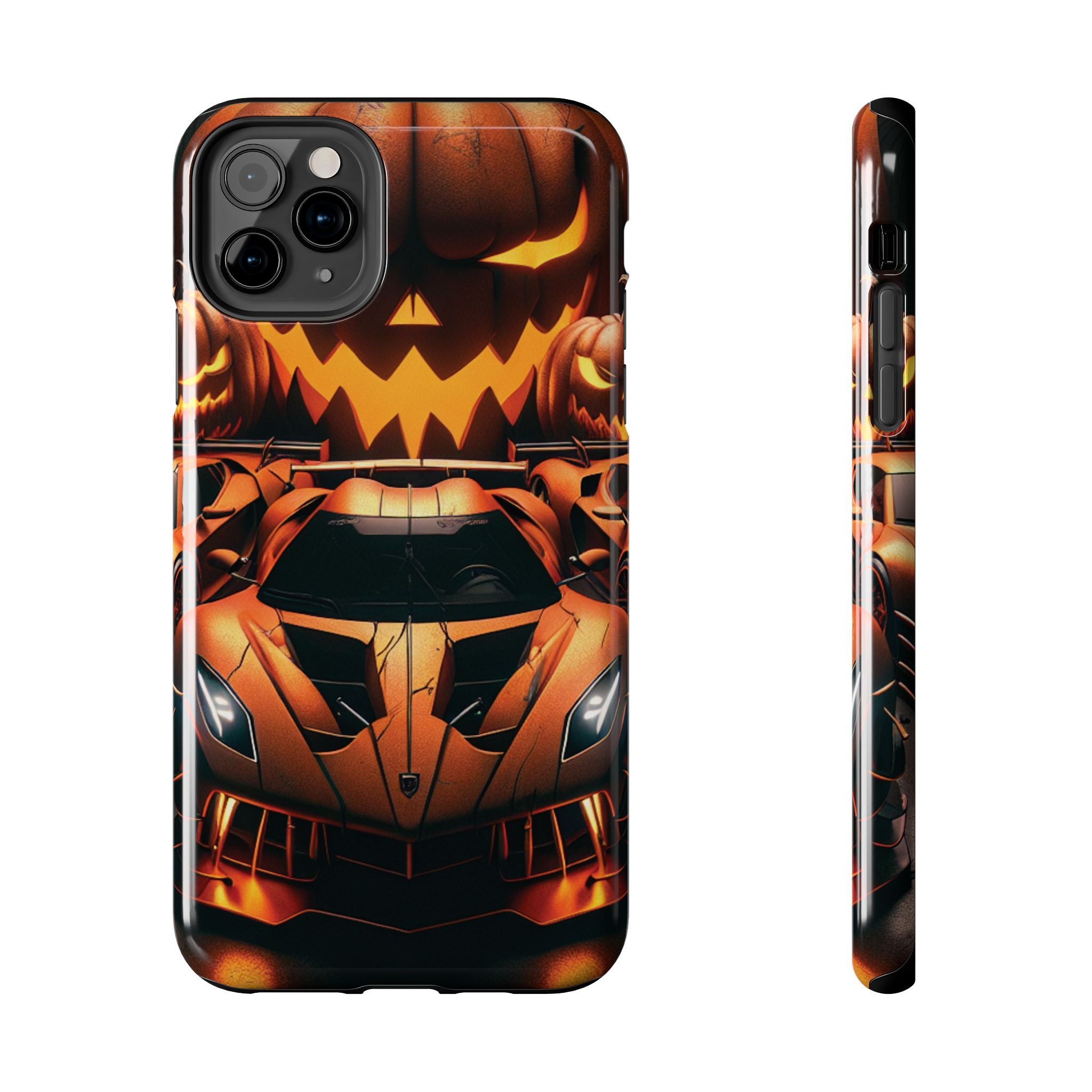 Halloween Supercar Tough Phone Case — Pumpkin Jack-O'-Lantern Design