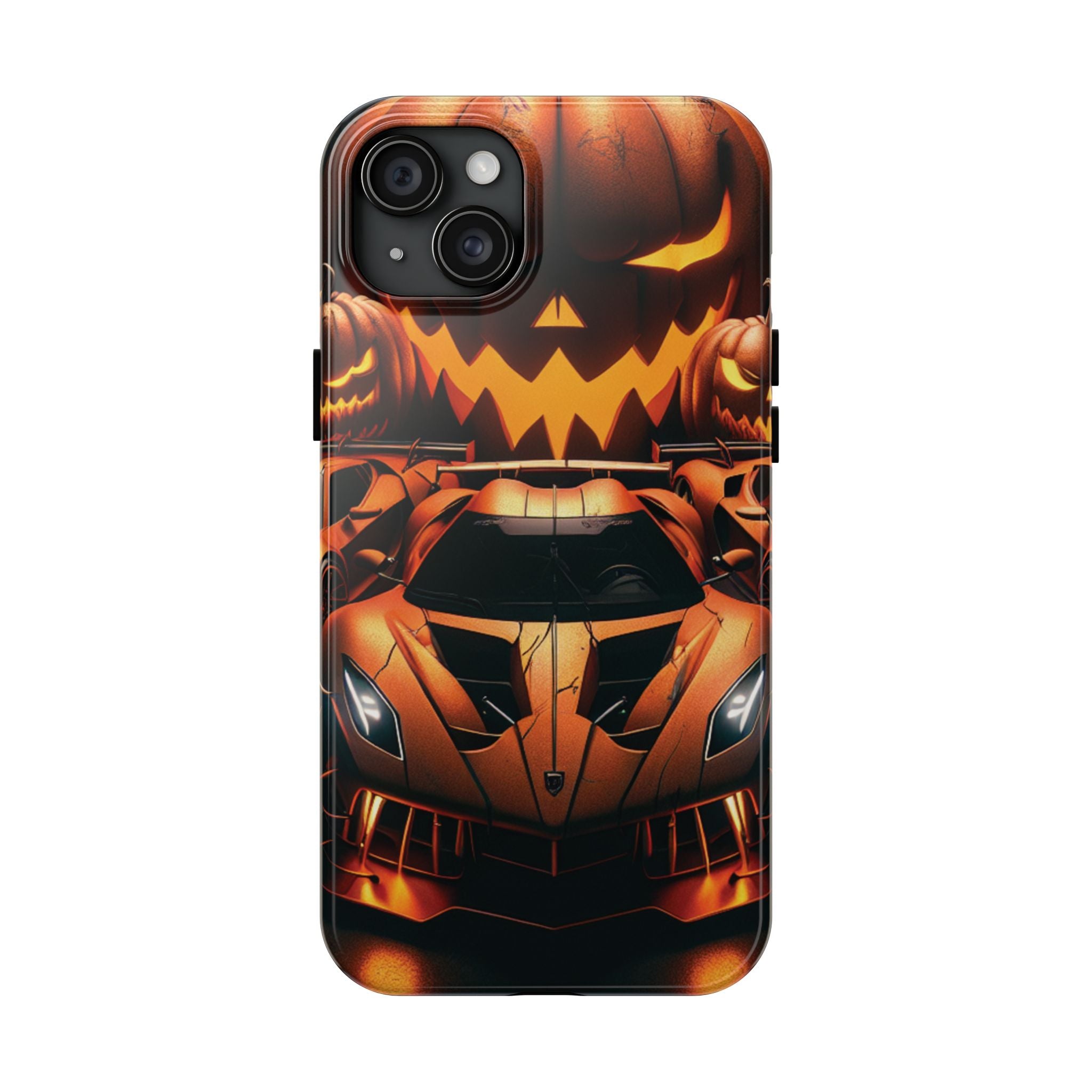 Halloween Supercar Tough Phone Case — Pumpkin Jack-O'-Lantern Design