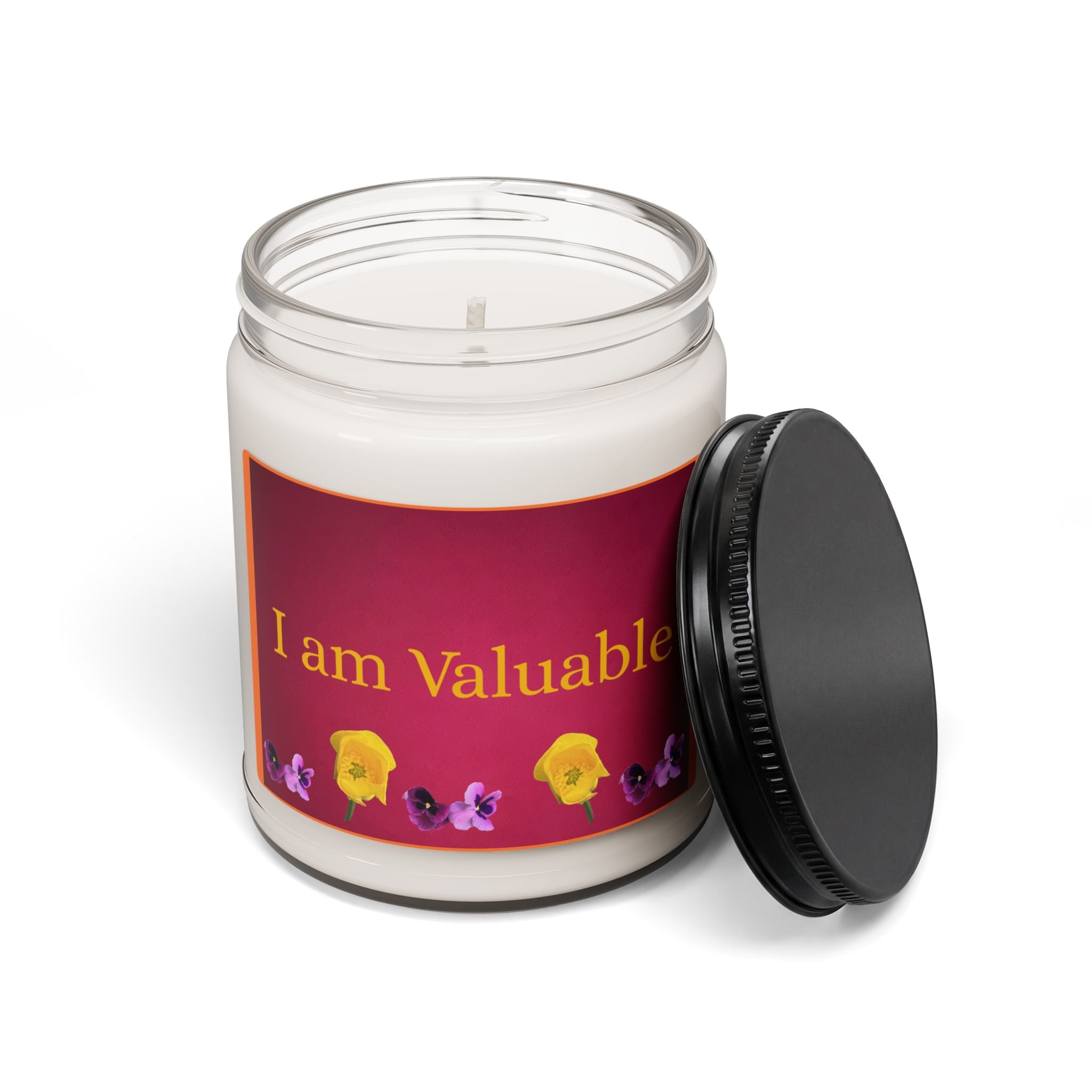 Daily Affirmations  - I am Valuable -Scented Soy Candle, 9oz