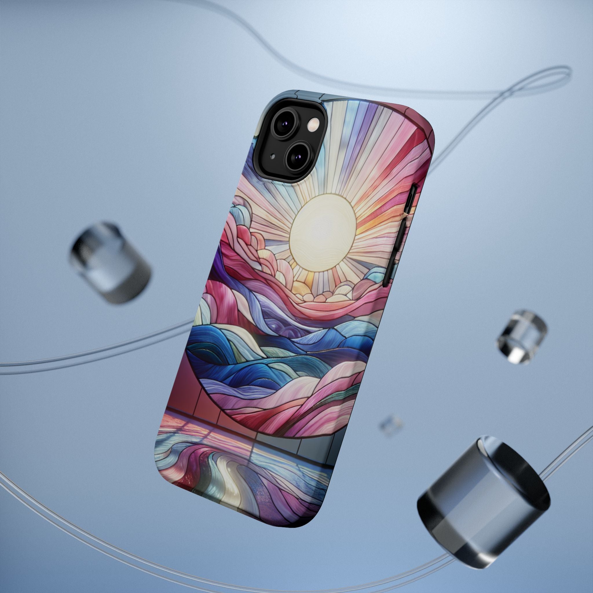 Magnet Tough Cases - Sunrise Stained Glass Design