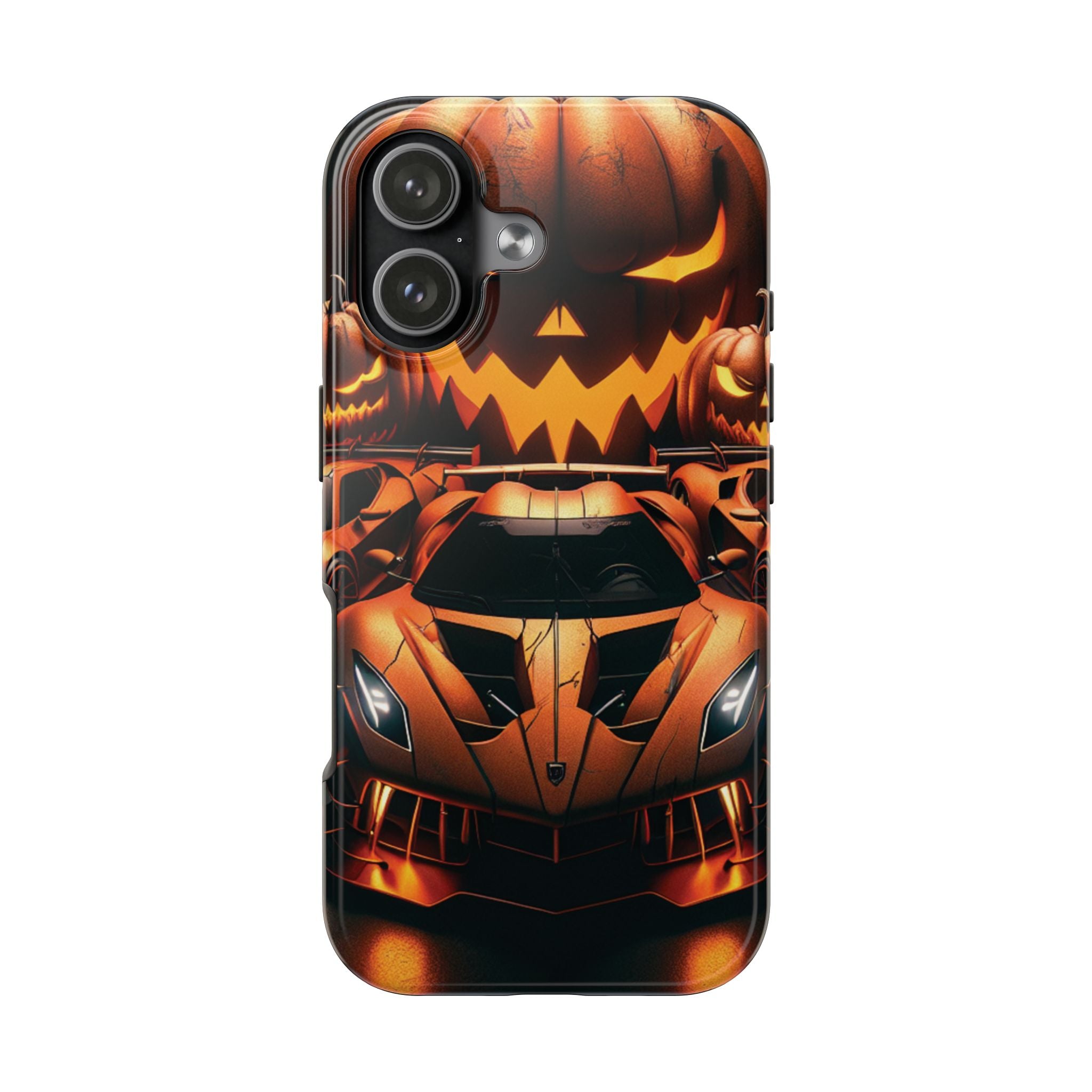 Halloween Supercar Tough Phone Case — Pumpkin Jack-O'-Lantern Design