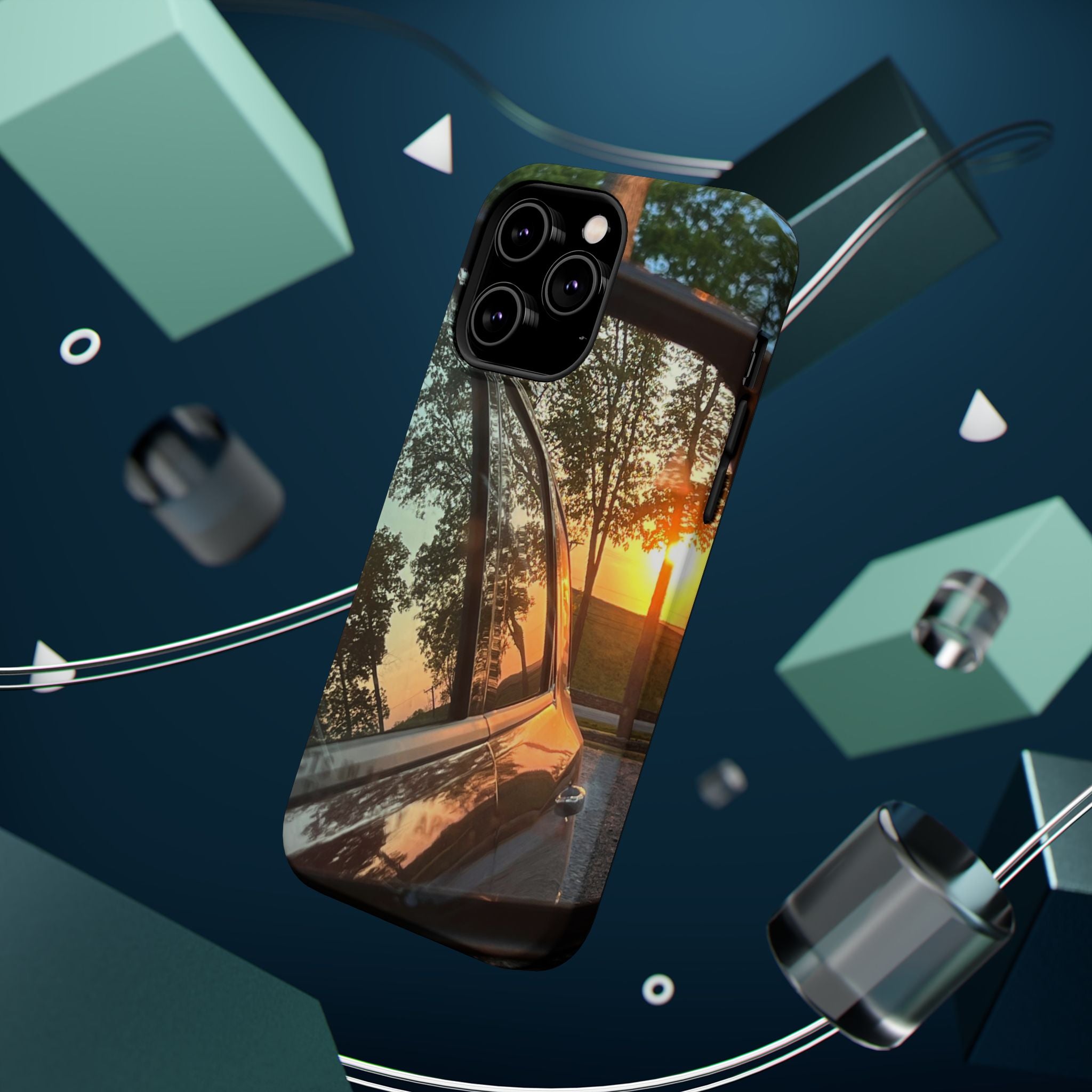 Phone Case — Sunset Reflection Magnetic Impact-Resistant Case