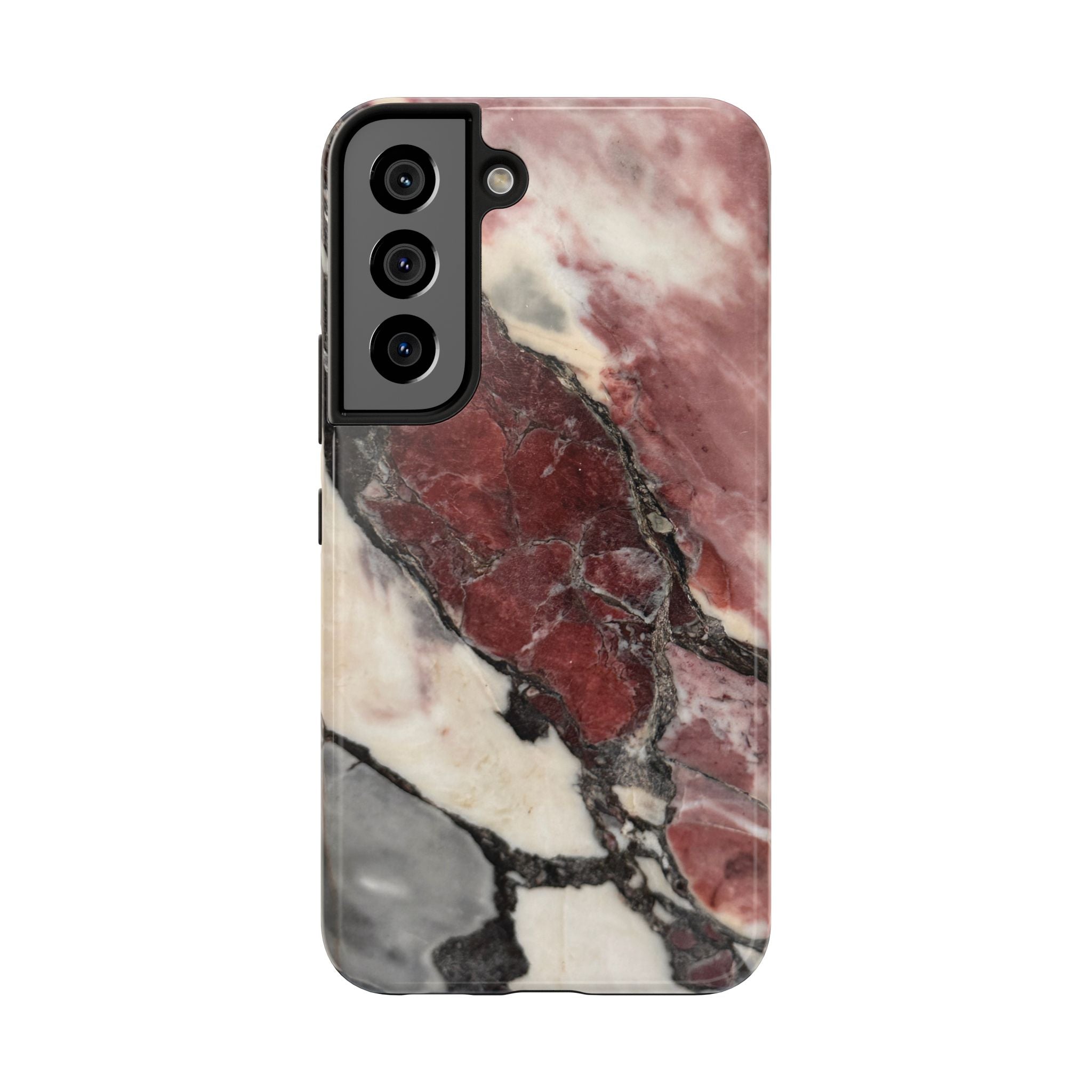 Red Marble Tough Phone Case — Protective Designer Phone Cover