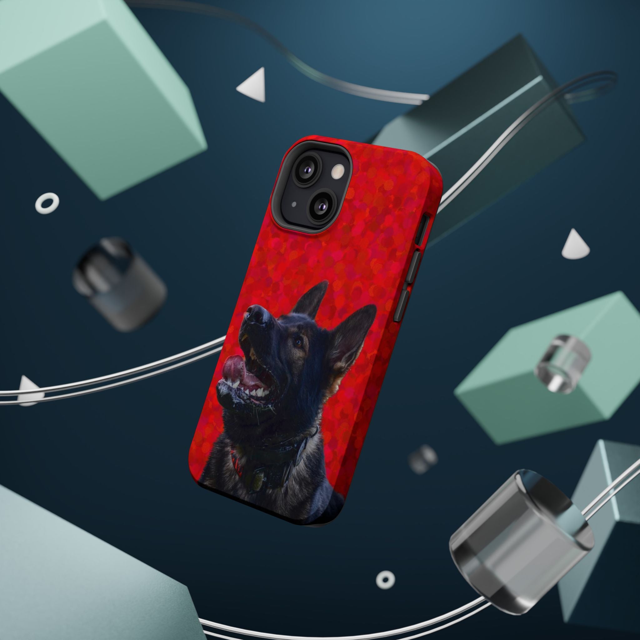 German Shepherd Portrait Magnetic Impact-Resistant Phone Case