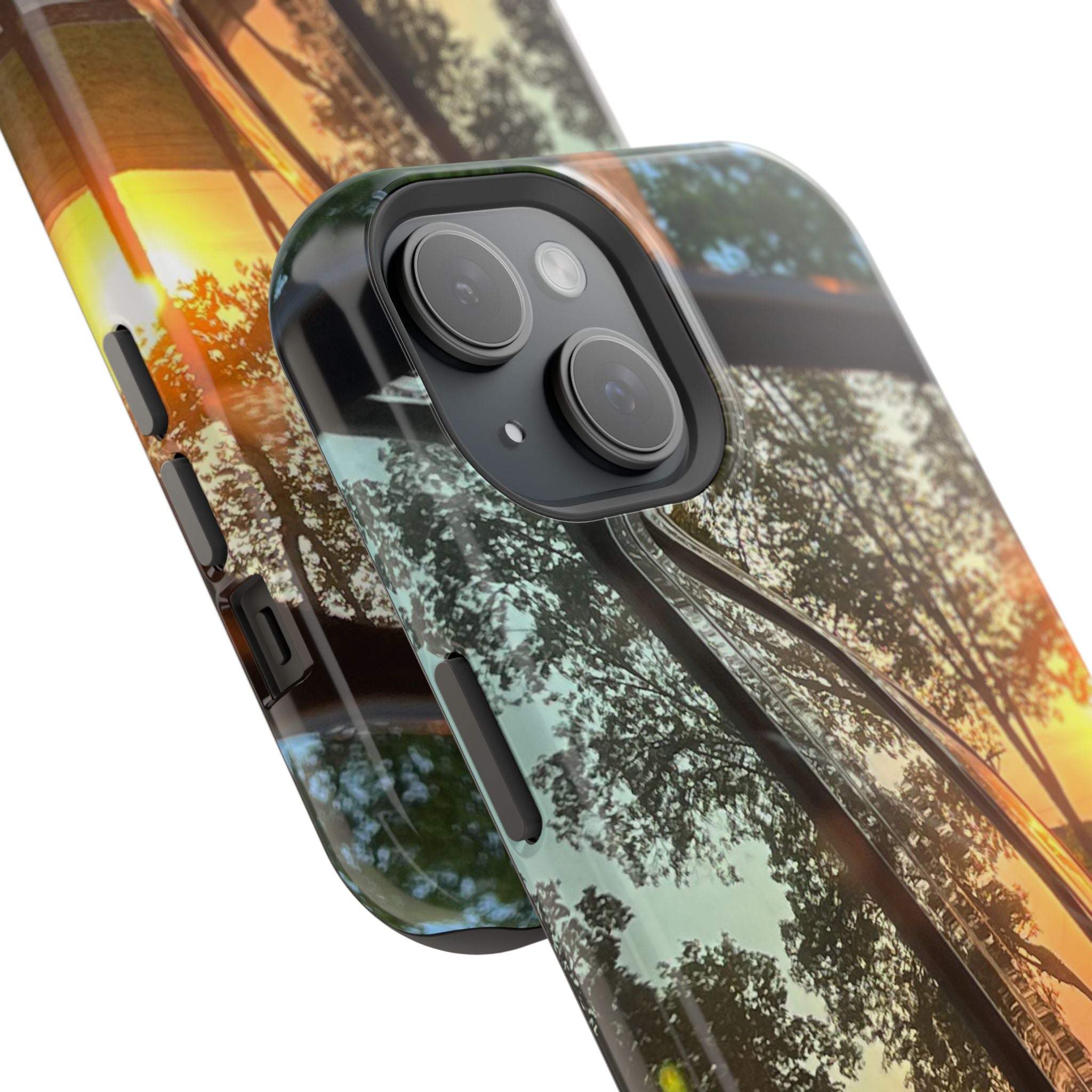 Phone Case — Sunset Reflection Magnetic Impact-Resistant Case