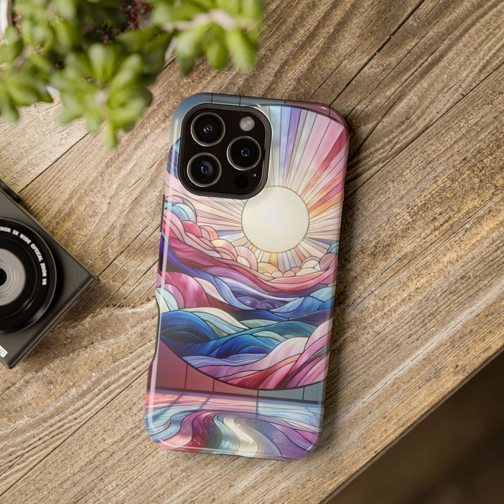 Magnet Tough Cases - Sunrise Stained Glass Design