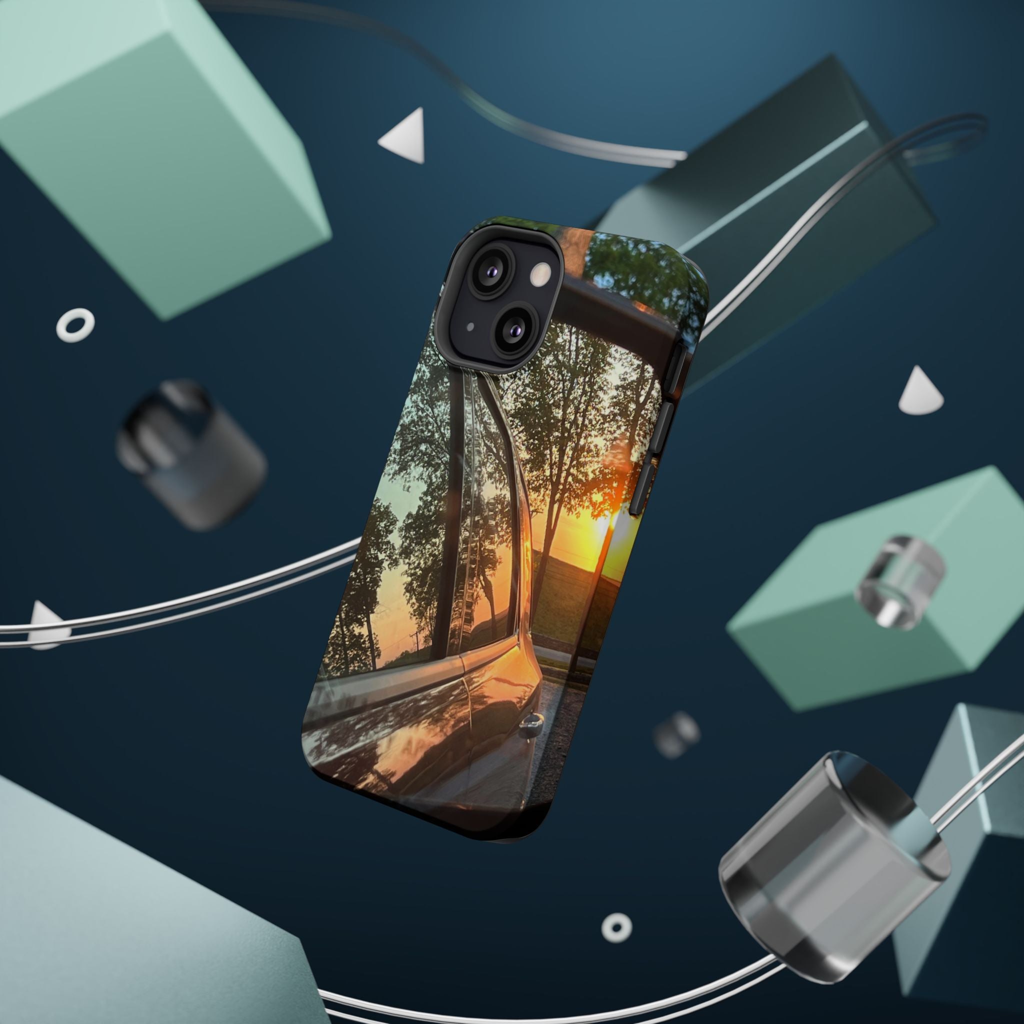 Phone Case — Sunset Reflection Magnetic Impact-Resistant Case