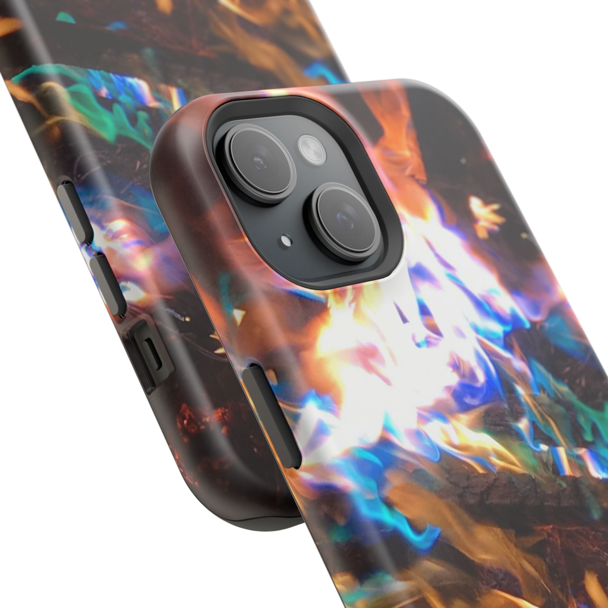 Aurora Flame Phone Case - Magnetic Impact-Resistant iPhone Cover