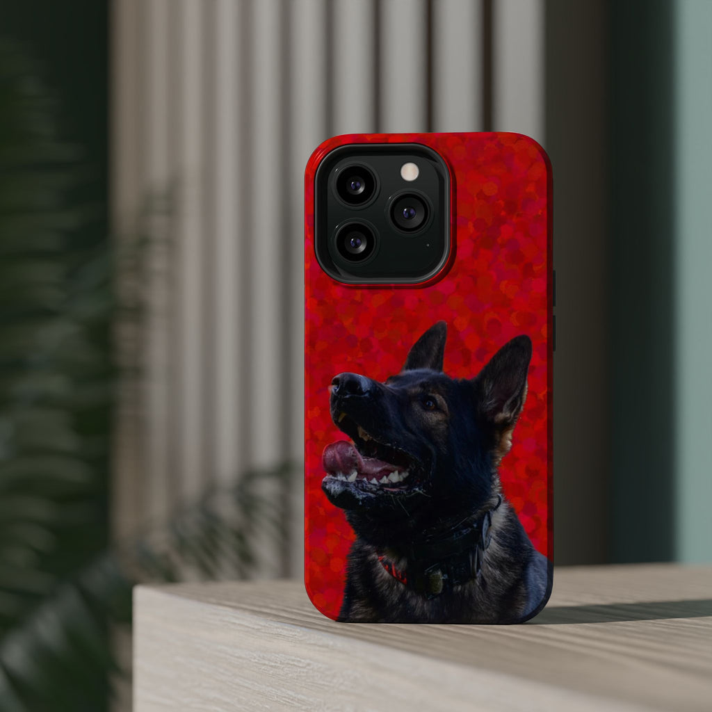 German Shepherd Portrait Magnetic Impact-Resistant Phone Case