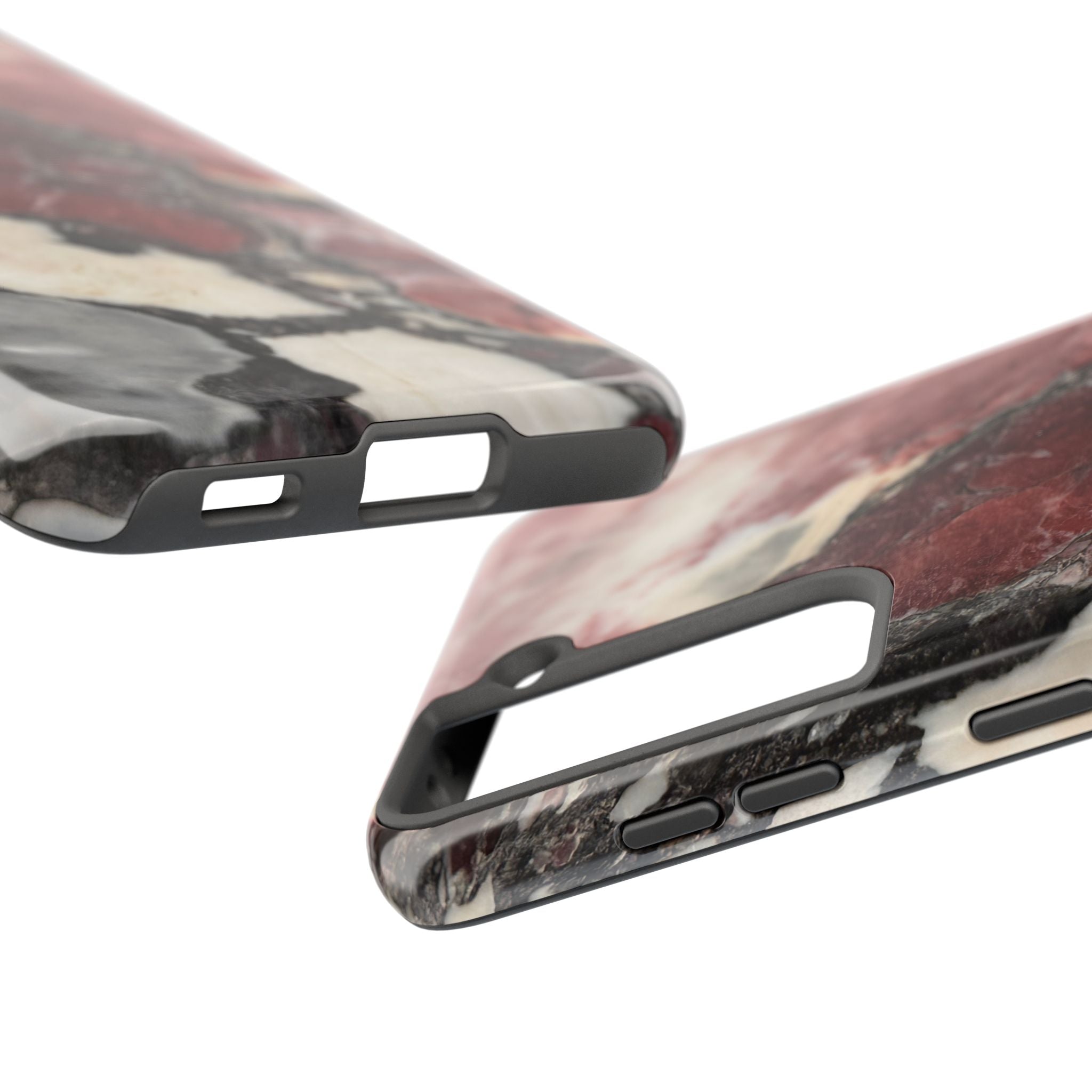 Red Marble Tough Phone Case — Protective Designer Phone Cover