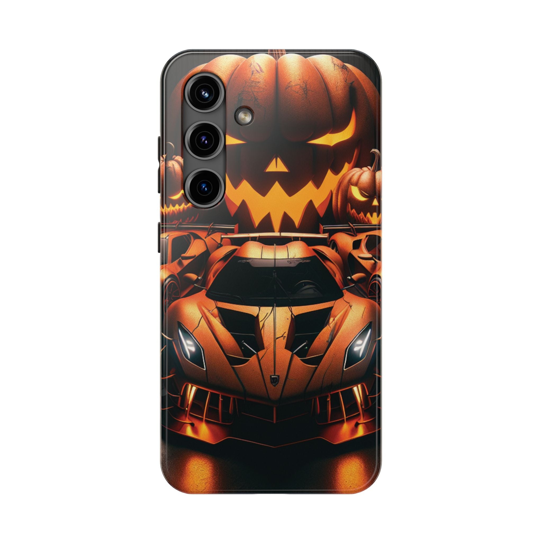 Halloween Supercar Tough Phone Case — Pumpkin Jack-O'-Lantern Design